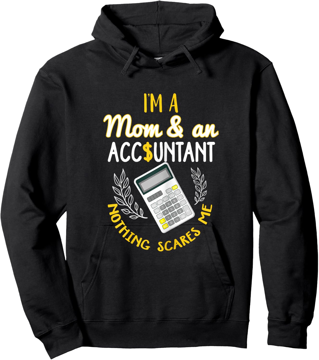 Accountant Mom Shirt Funny Accounting Mother Quote Gift Hoodie - Hoodie | Black