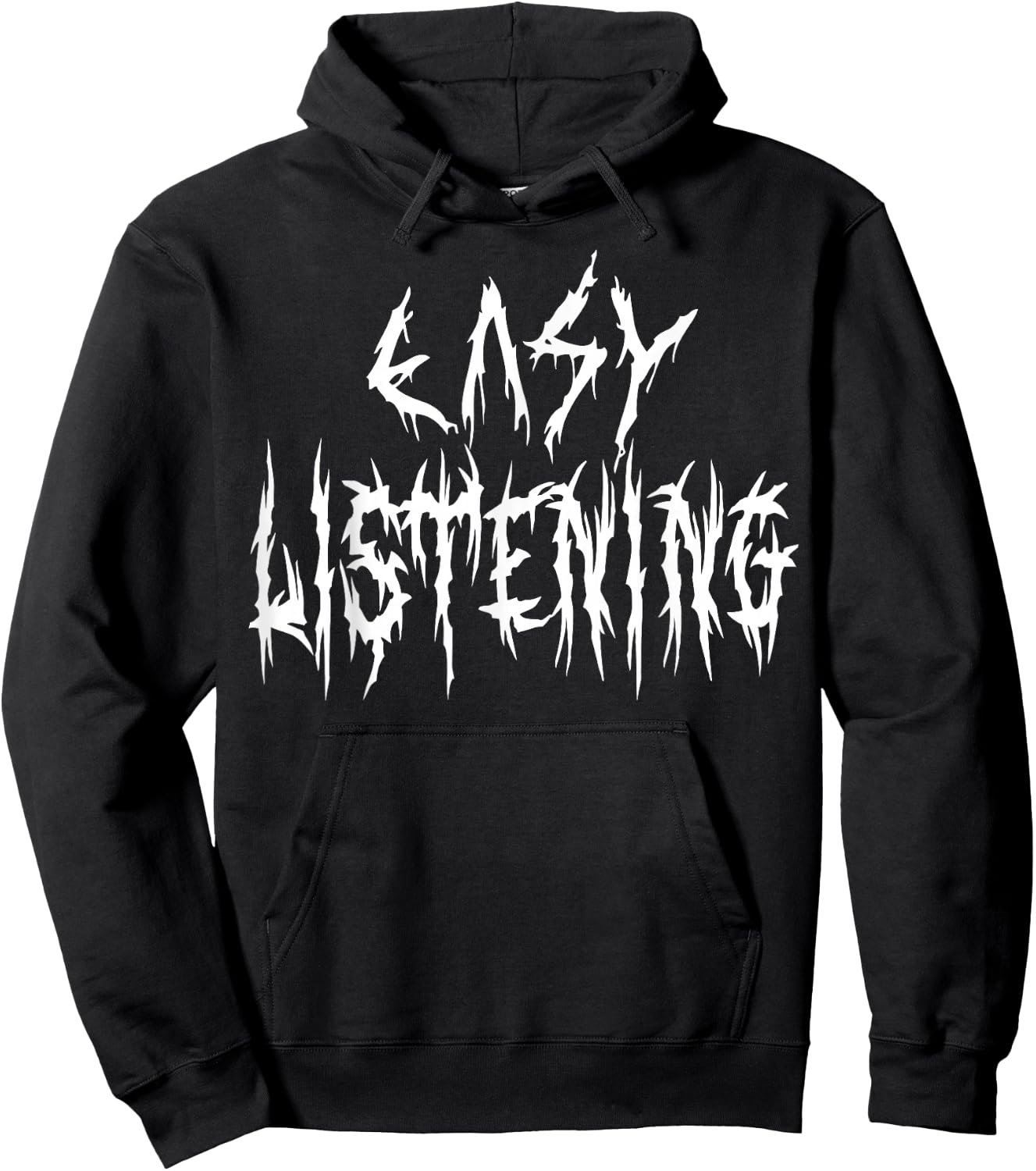 Easy Listening Funny Pop Music Joke Heavy Metal Style Lover Hoodie - Hoodie | Black