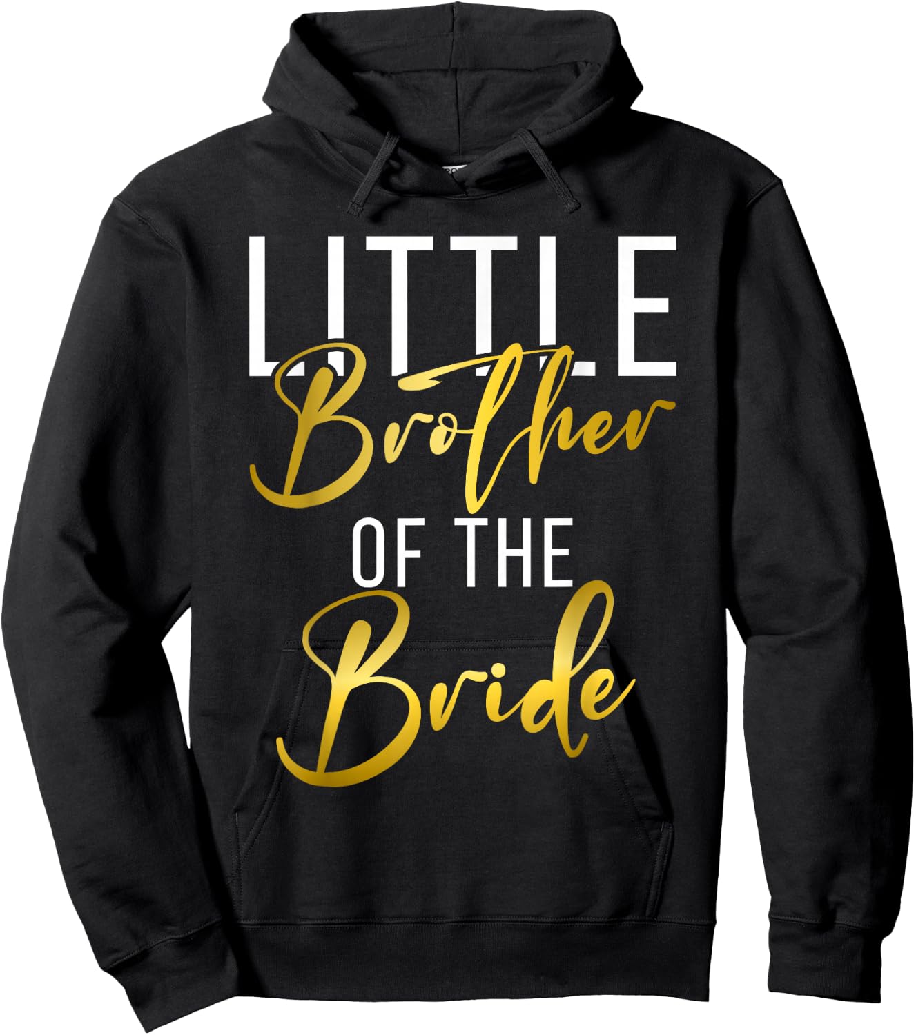 Little Brother of the Bride Little Brother Hoodie - Hoodie | Black