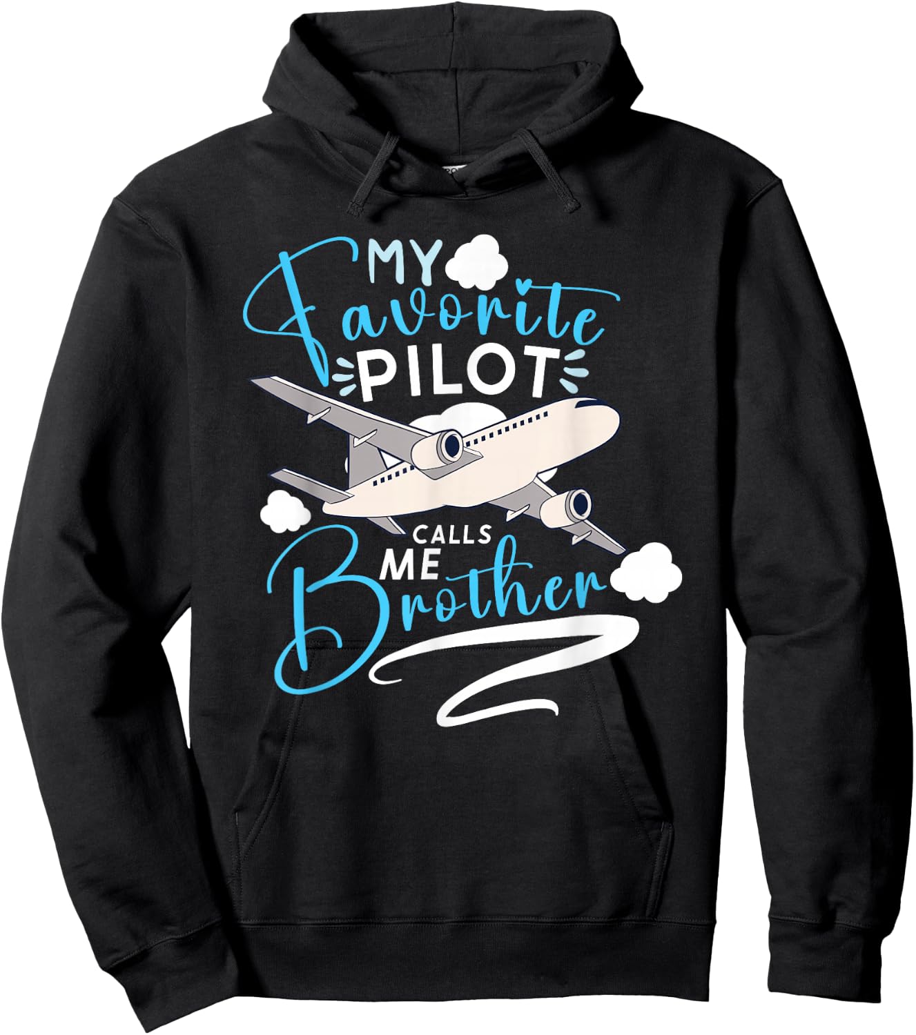 Pilot Aviation Airplane Airline Captain Aviator Aircraft Hoodie - Hoodie | Black