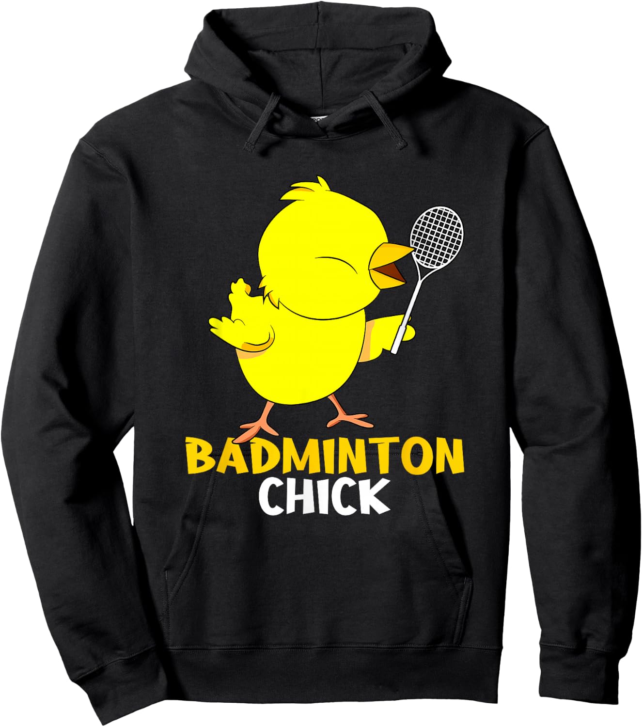 Badminton Chick Chicken Birdie Women Badminton Hoodie - Hoodie | Black
