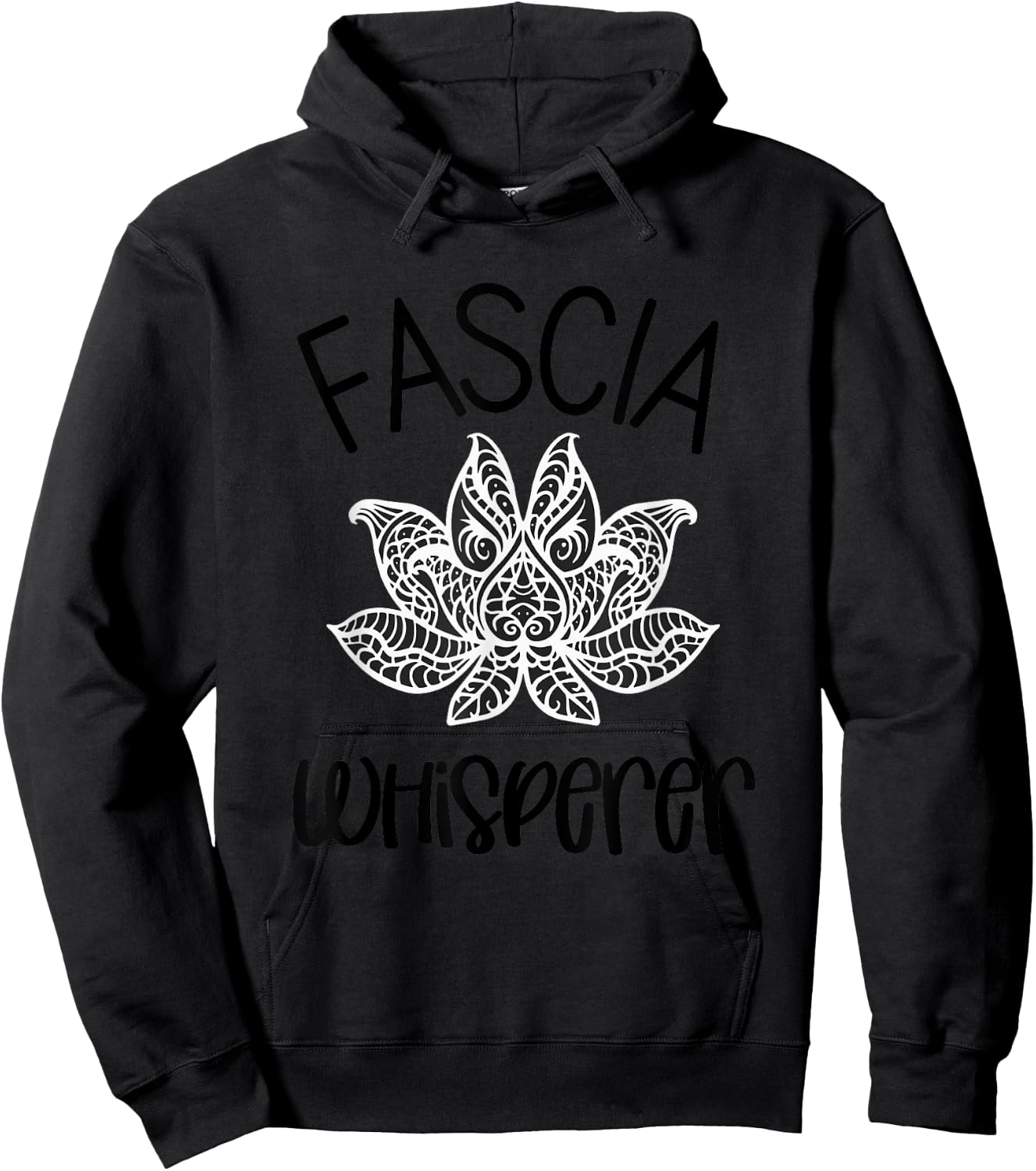 Massage Therapy Fascia Whisperer Myofascial Release Lotus Hoodie - Hoodie | Black