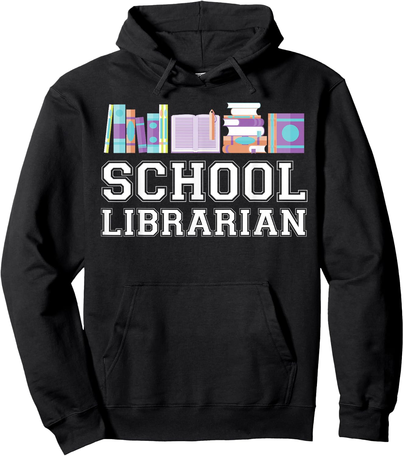 Funny Elementary And Middle School Librarian Hoodie - Hoodie | Black