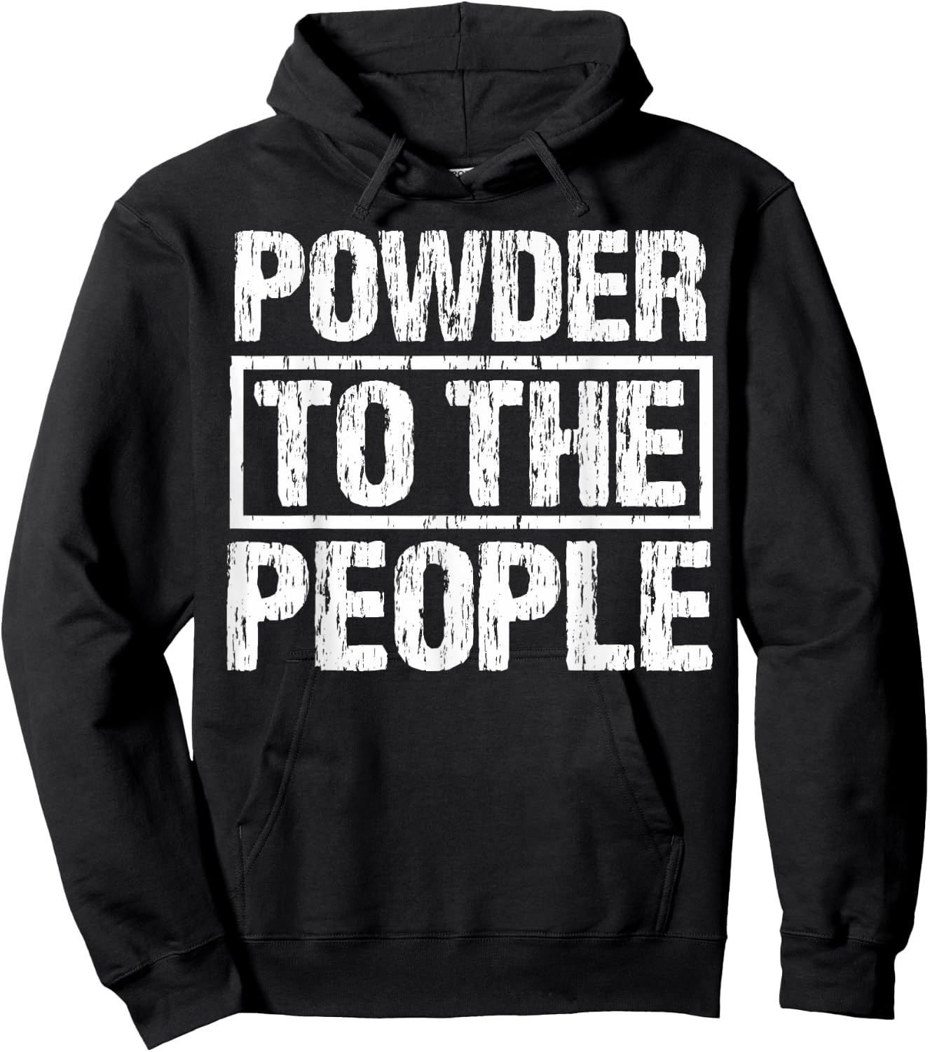 Funny Snowboard Powder To The People Winter Sports Alpine Hoodie - Hoodie | Black