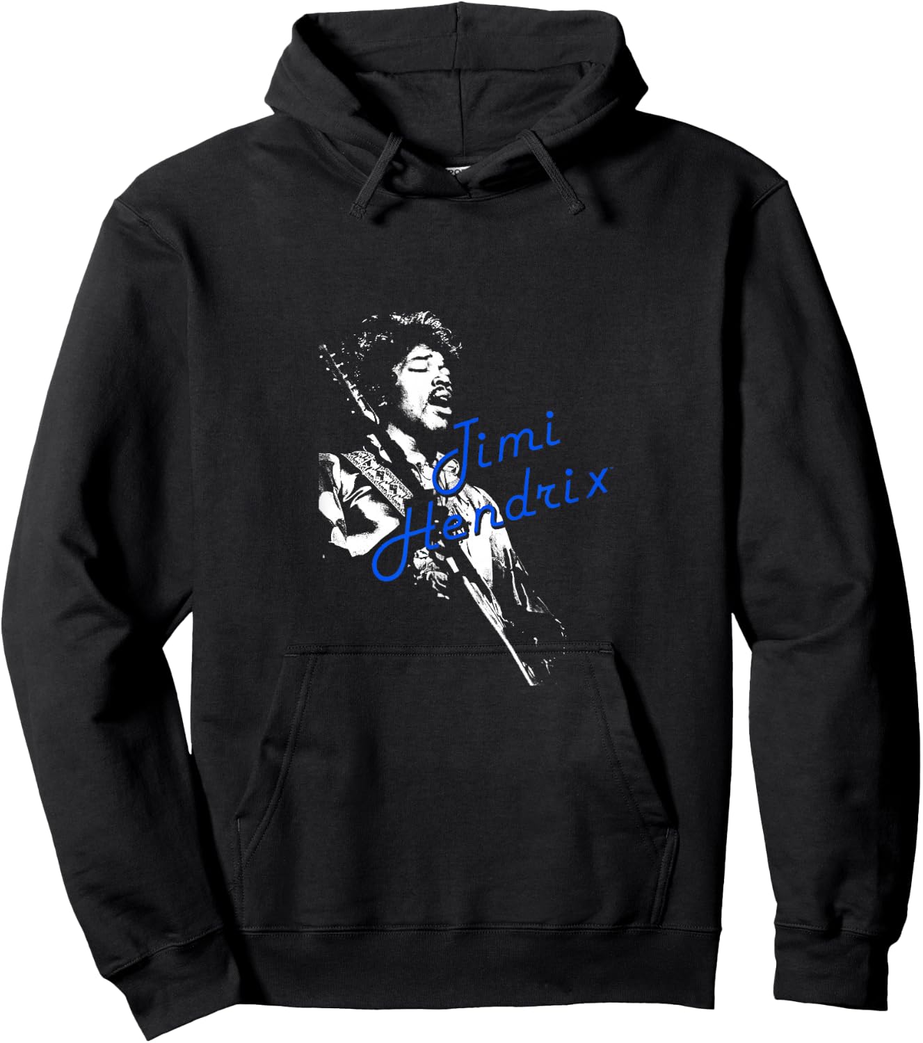 Jimi Hendrix White Silhouette Hoodie - Hoodie | Black