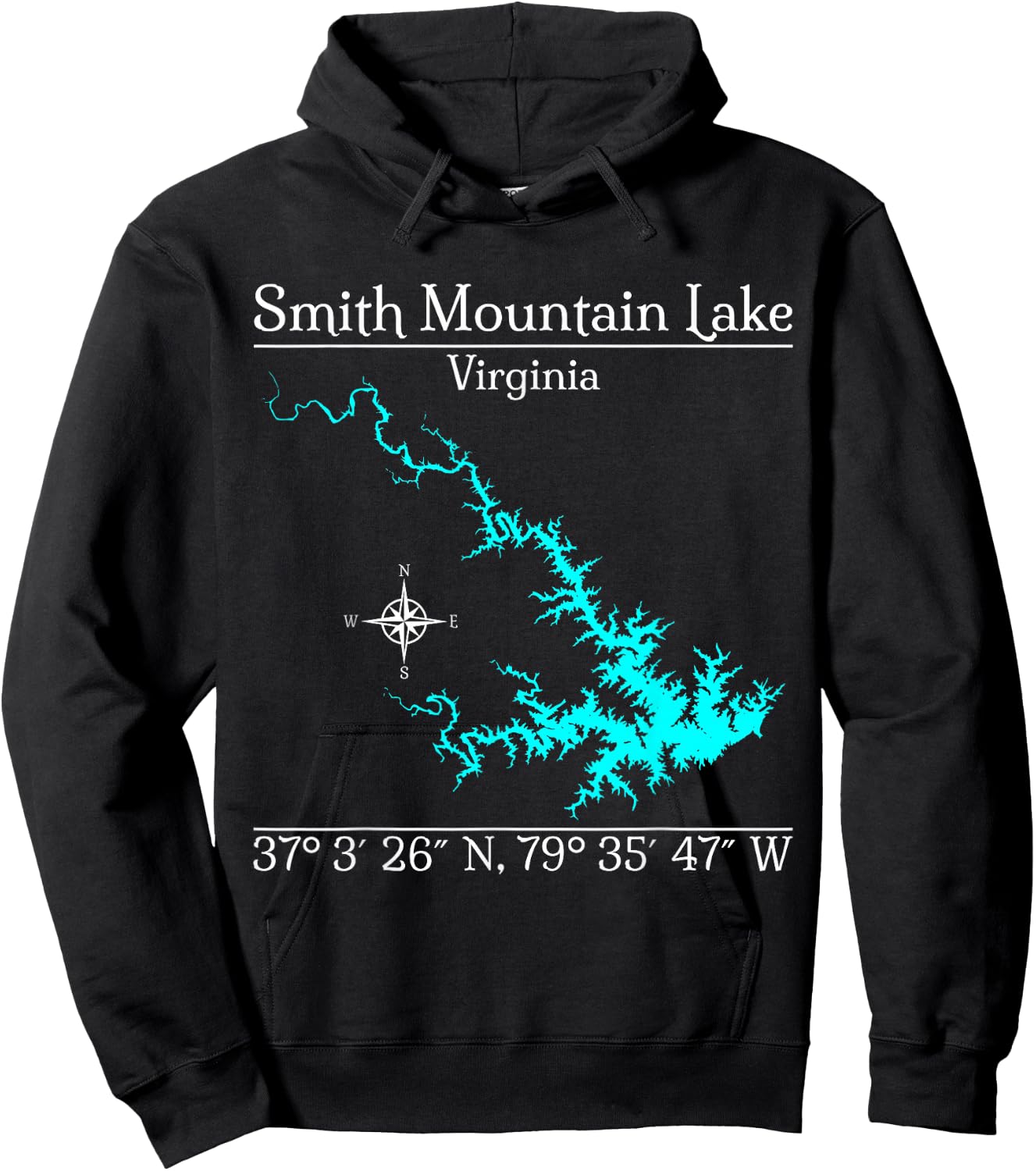 Smith Mountain Lake Hoodie - Hoodie | Black