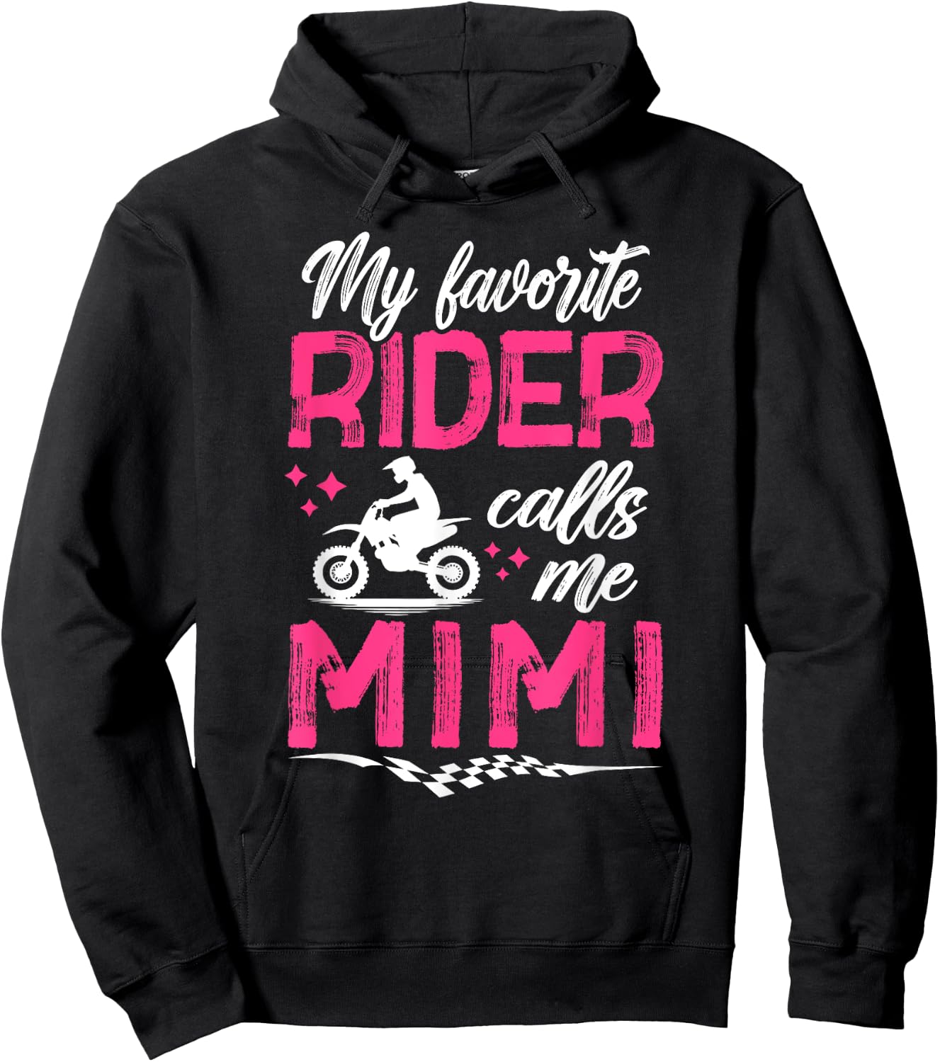 My Favorite Motocross Rider Mimi Motocross Mimi Moto Mimi Hoodie - Hoodie | Black