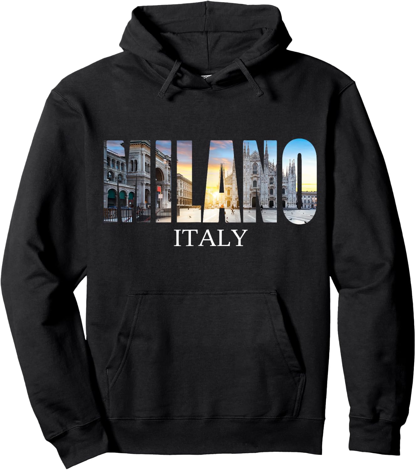 Milano Italy Hoodie - Hoodie | Black