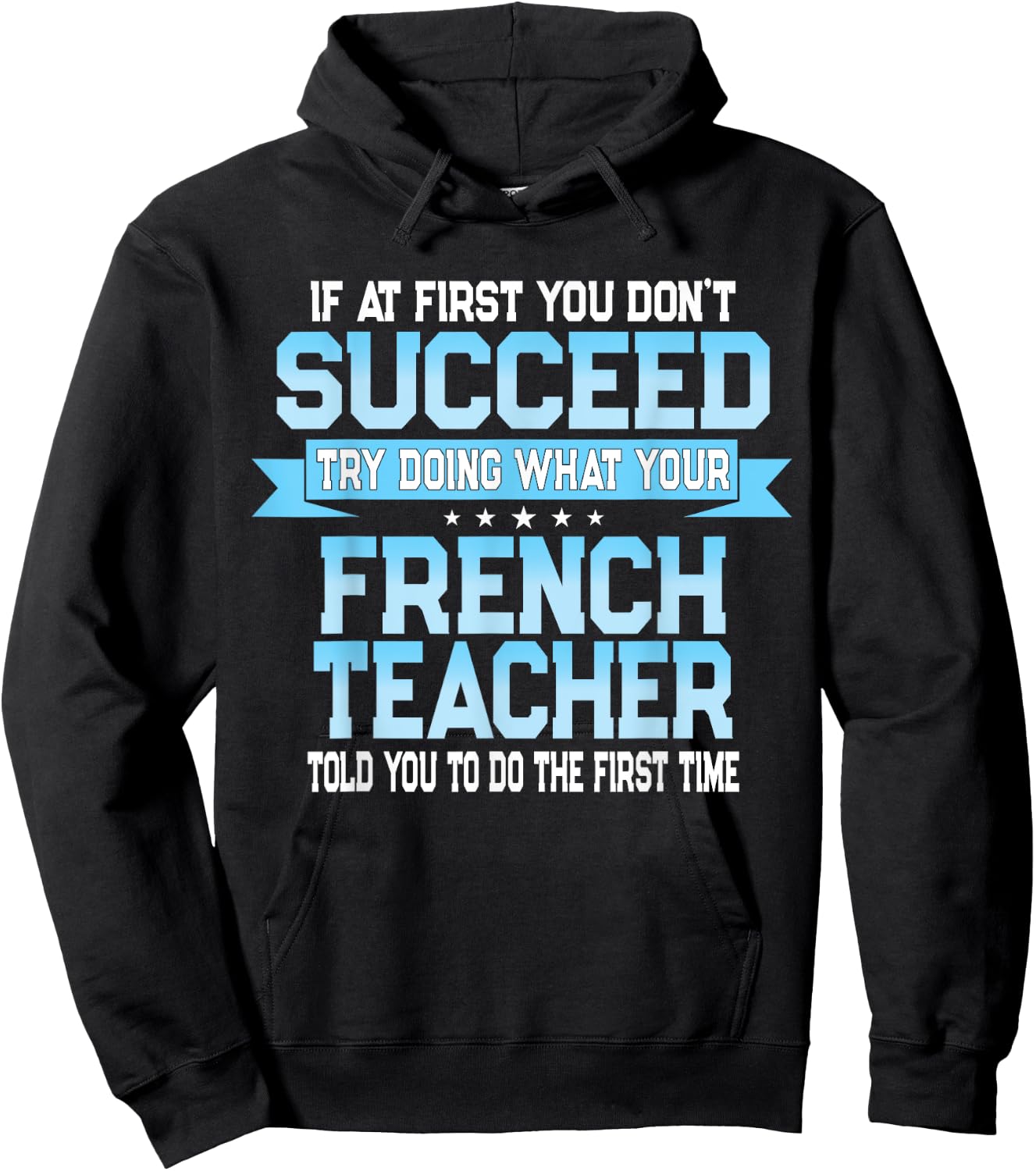 Fun French Teacher Gift Funny Saying Women Hoodie - Hoodie | Black