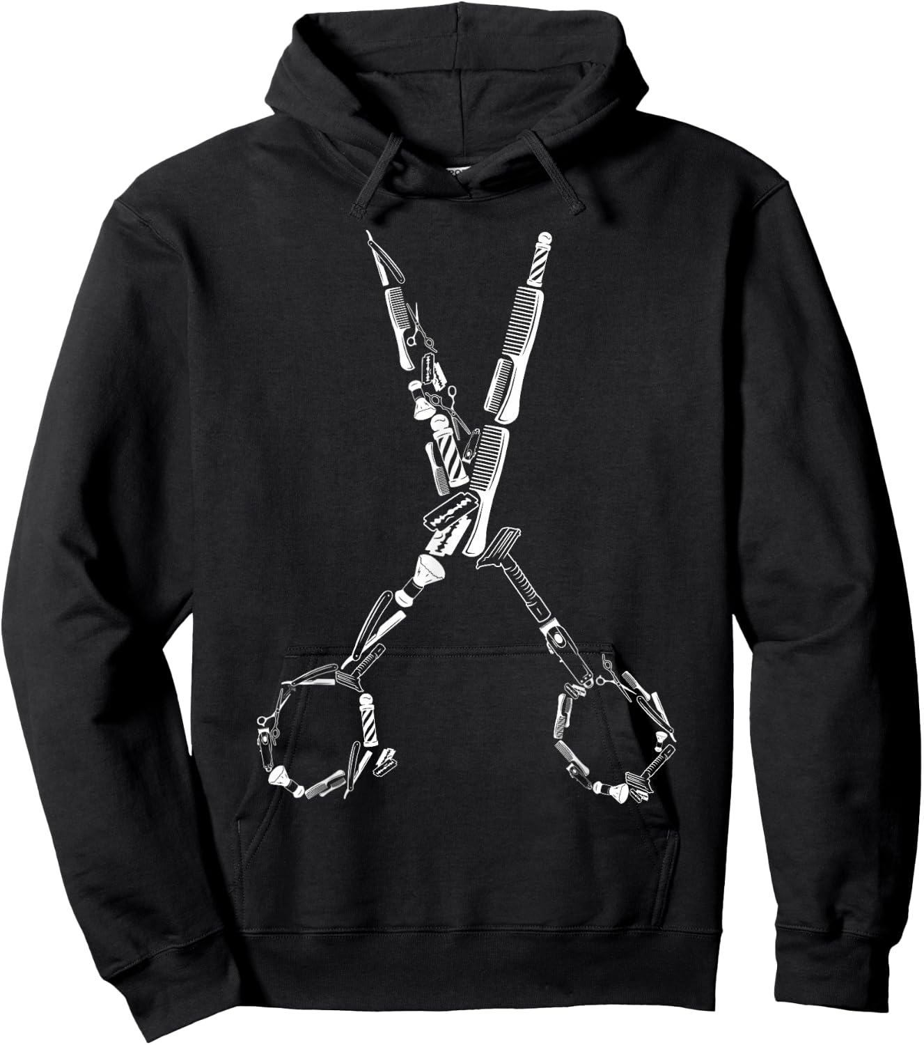 Barber Hairdresser for Barbershop Owner Gift Haircut Stylist Hoodie - Hoodie | Black