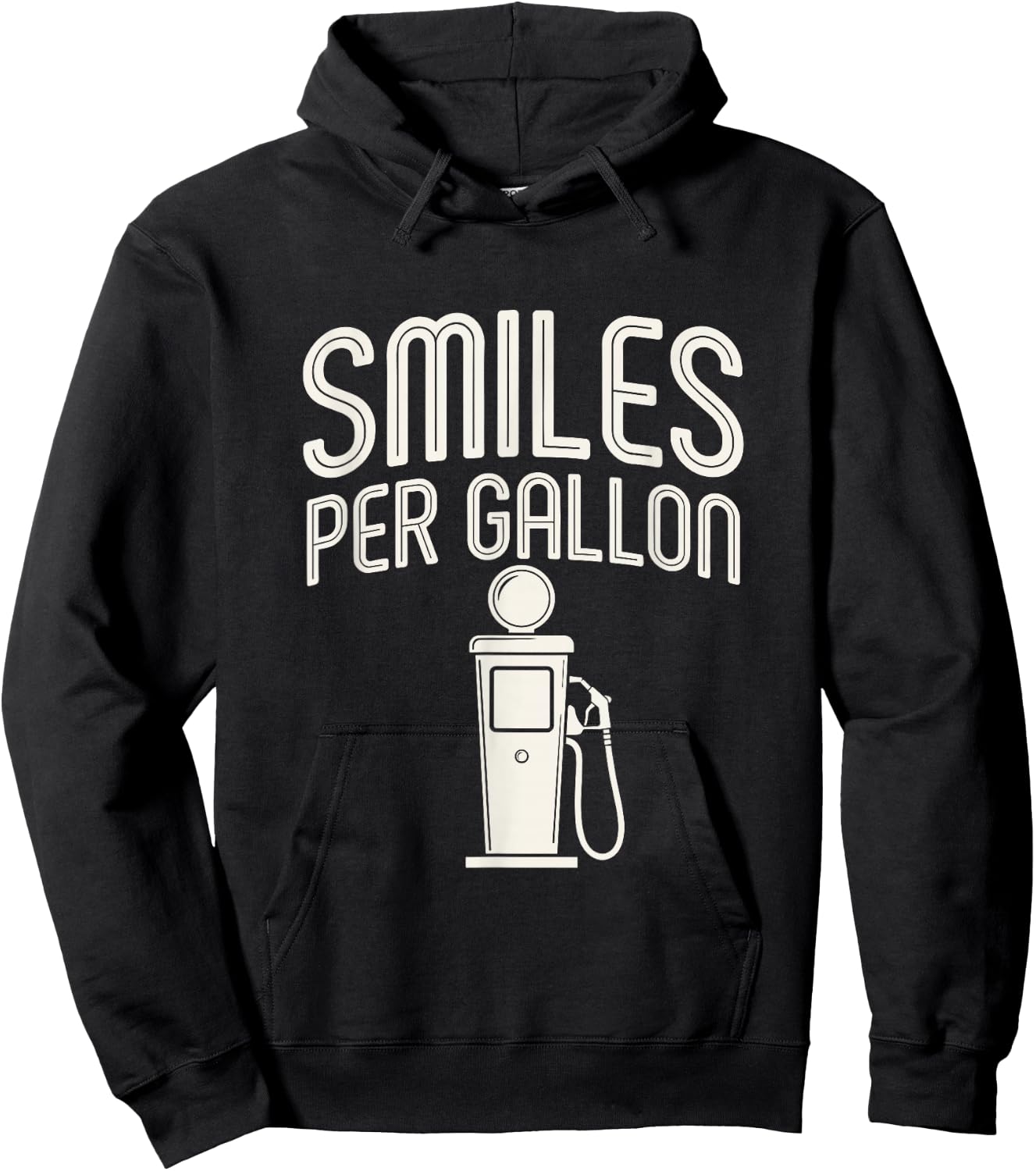 Smiles Per Gallon Fuel Industry Joke Hoodie - Hoodie | Black