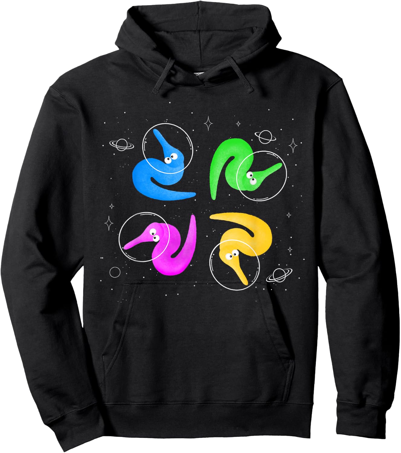 Worms on a String in The Space Hoodie - Hoodie | Black