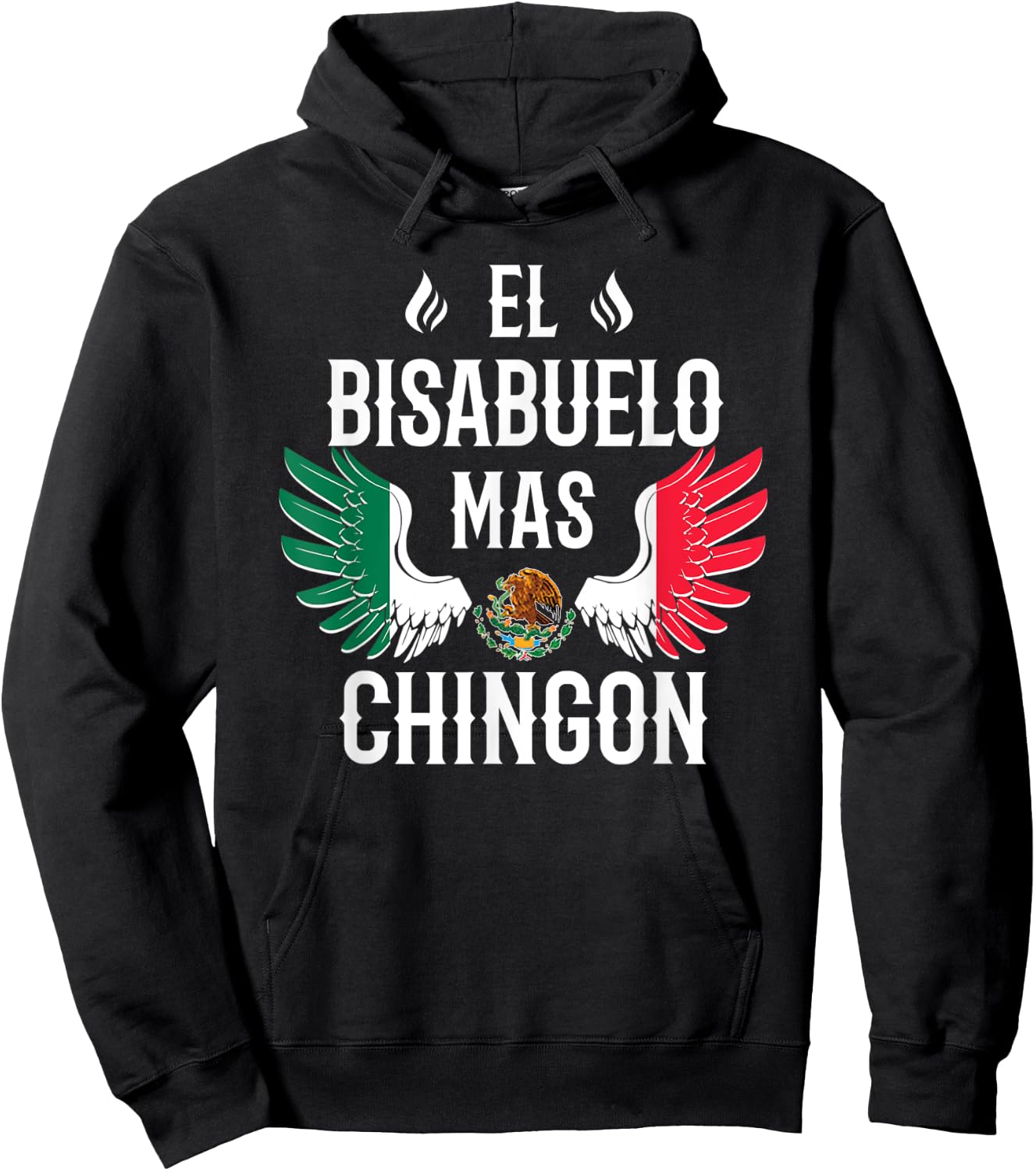 El Bisabuelo Mas Chingon Spanish Great Grandpa Mexican Eagle Hoodie - Hoodie | Black