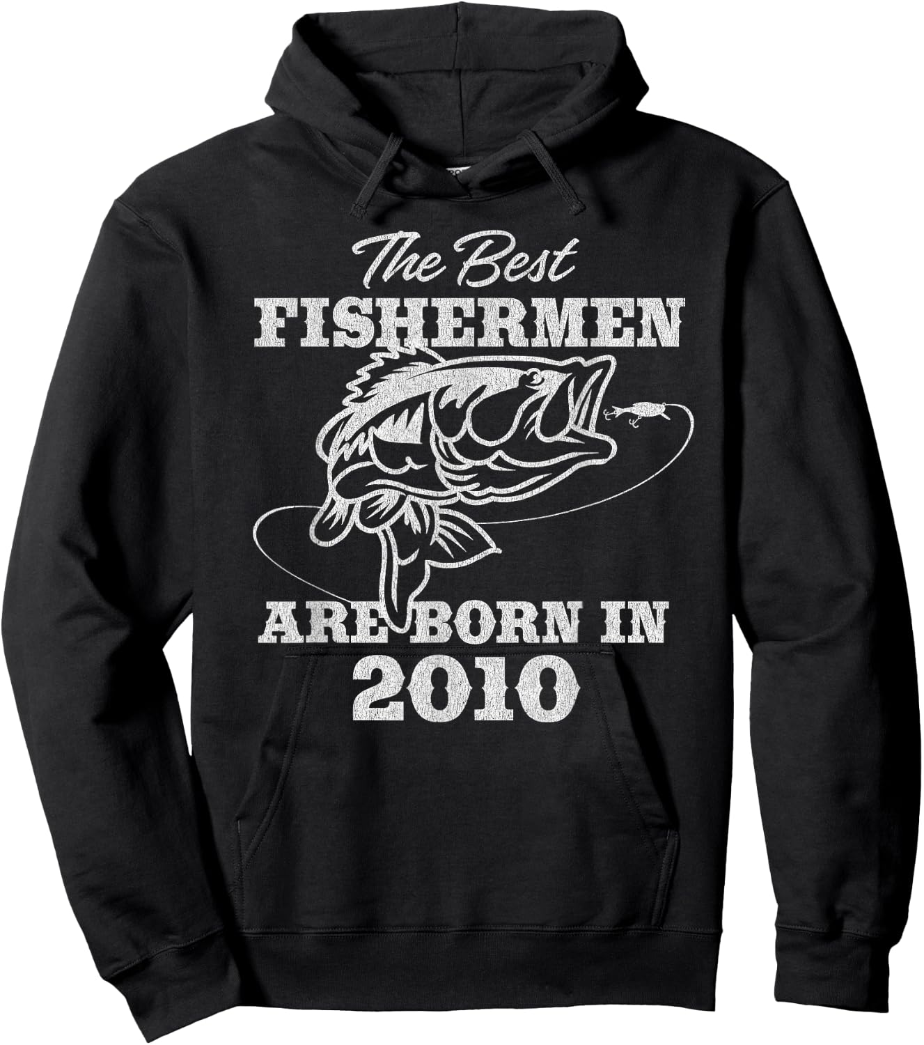 15 Year Old: Fisherman Fishing 2010 15th Birthday Hoodie - Hoodie | Black