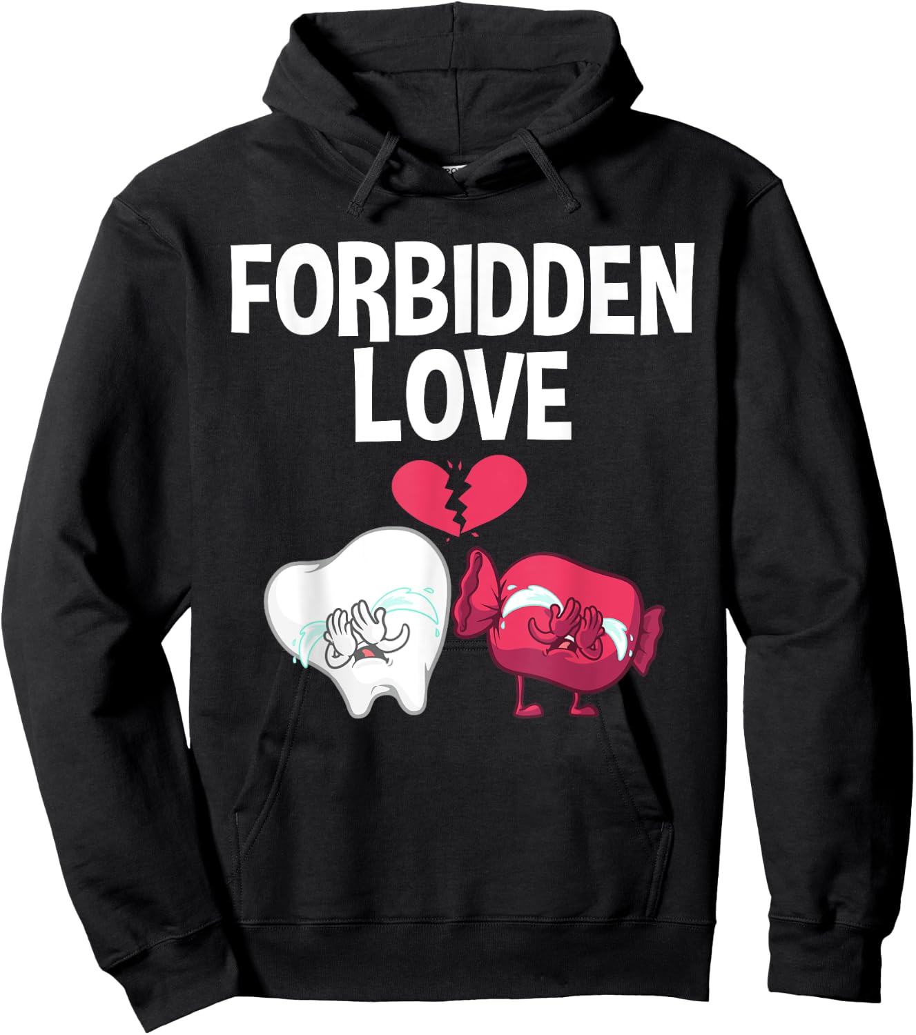 Funny Dentistry Art Men Women Candy Tooth Dental Assistant Hoodie - Hoodie | Black