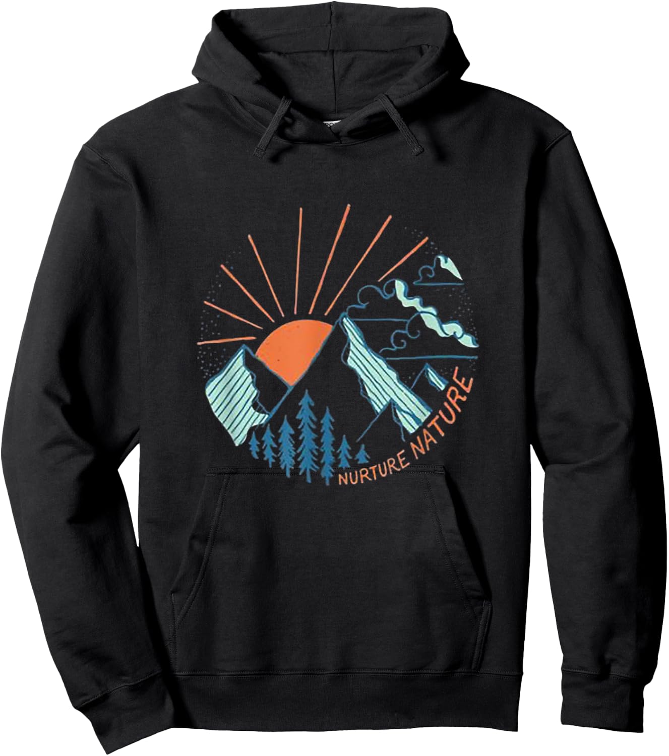 Nurture Nature Nature Lover Gift Hoodie - Hoodie | Black