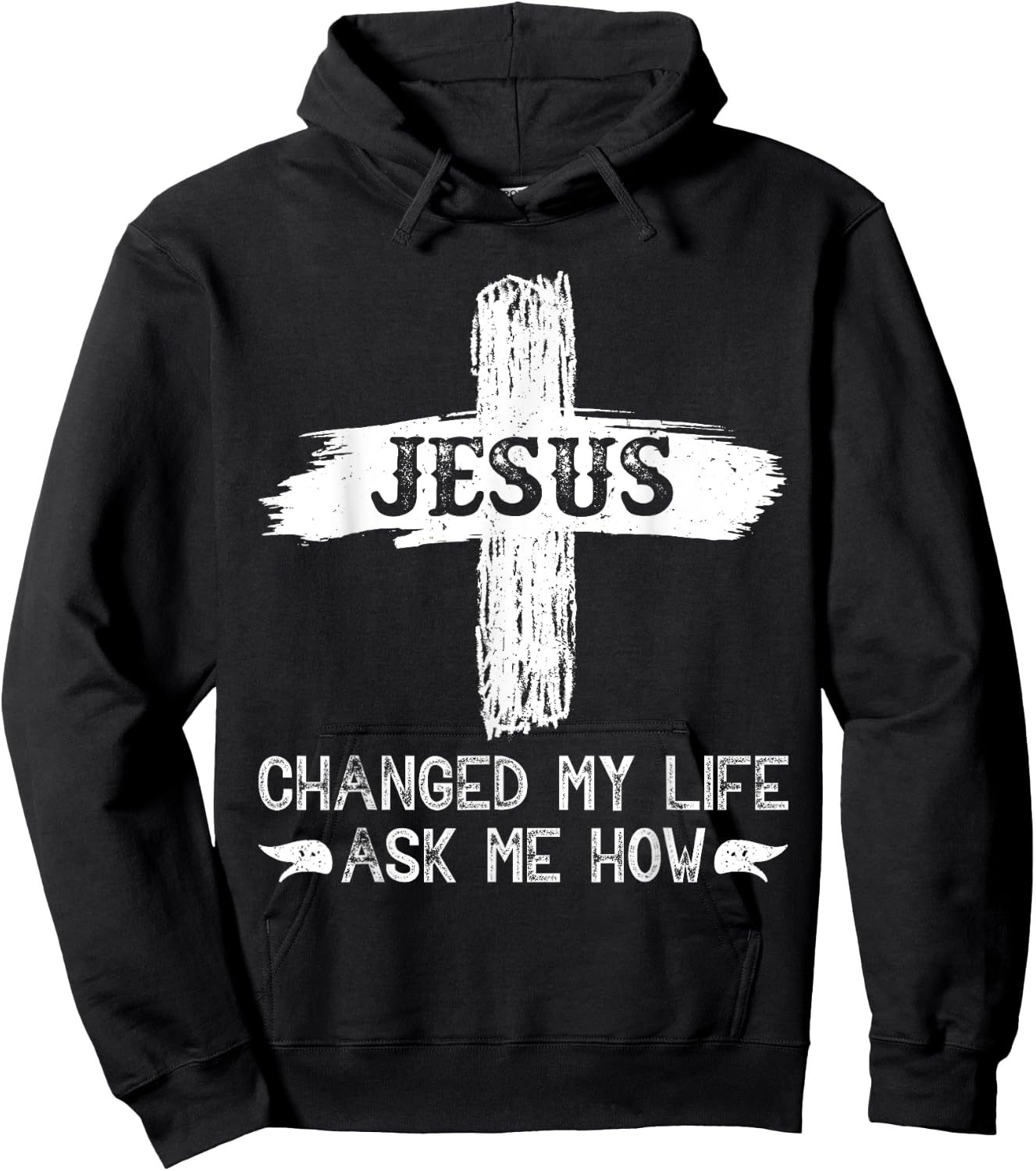 Jesus Changed My Life Ask Me How Hoodie - Hoodie | Black