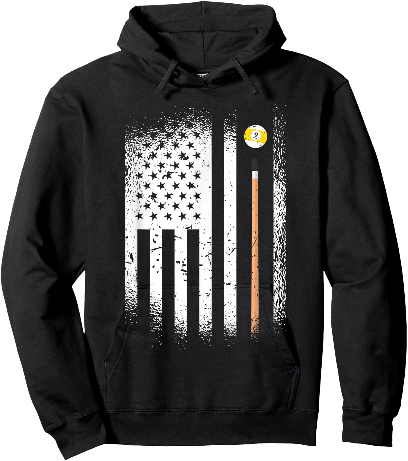 USA Snooker 9 Balls 8 Balls Billiard Players Hoodie - Hoodie | Black
