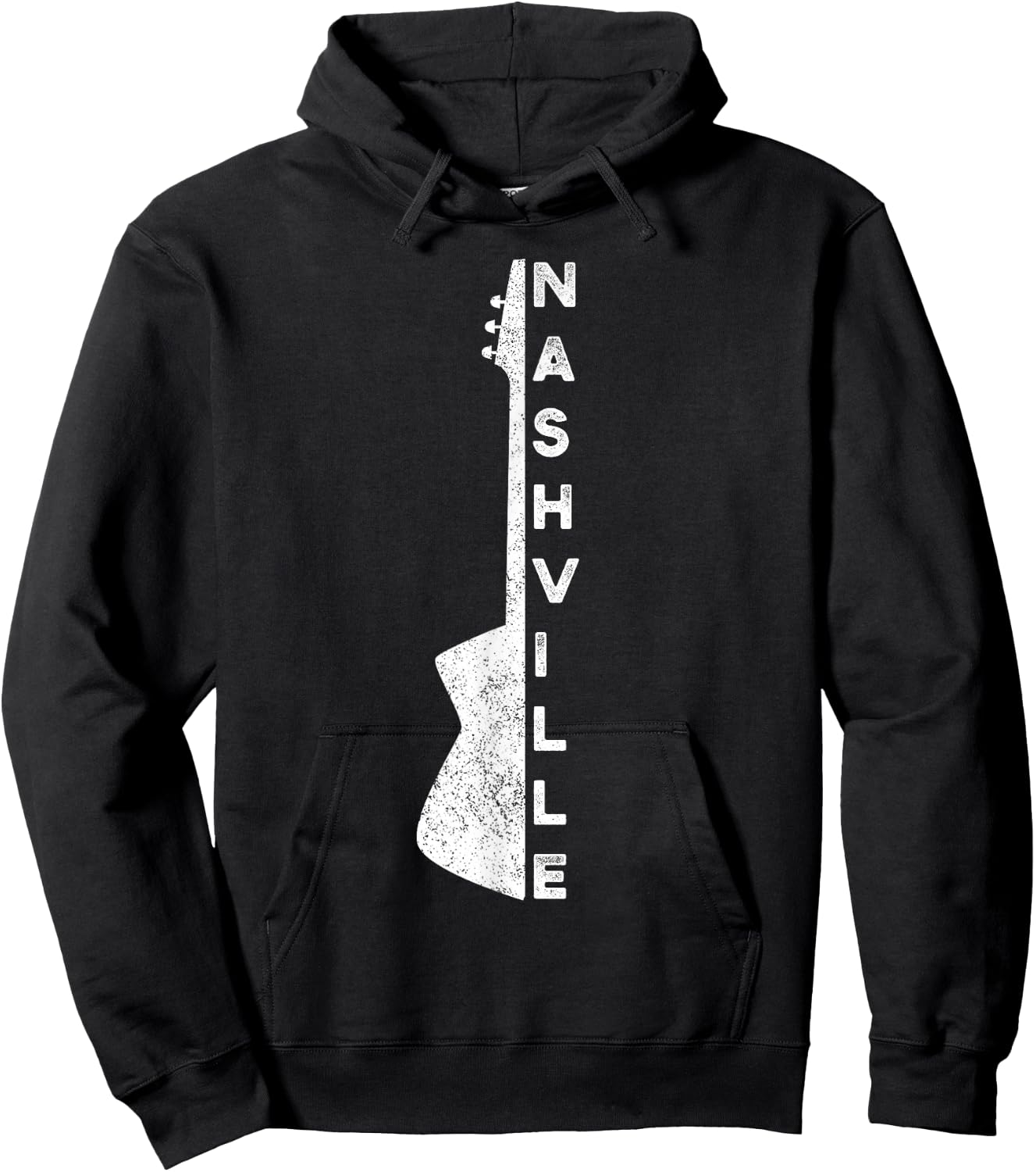 Nashville Guitar Country Music Lovers Gifts For Fathers Day Hoodie - Hoodie | Black