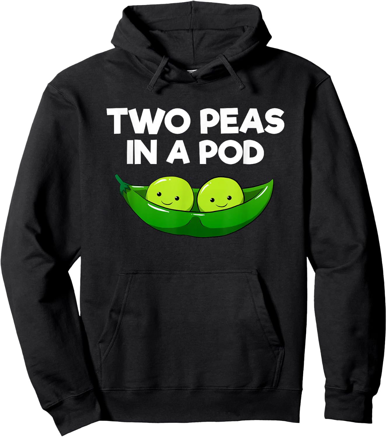 Two Peas In A Pod Twins Parents Couples Partner Friends Hoodie - Hoodie | Black
