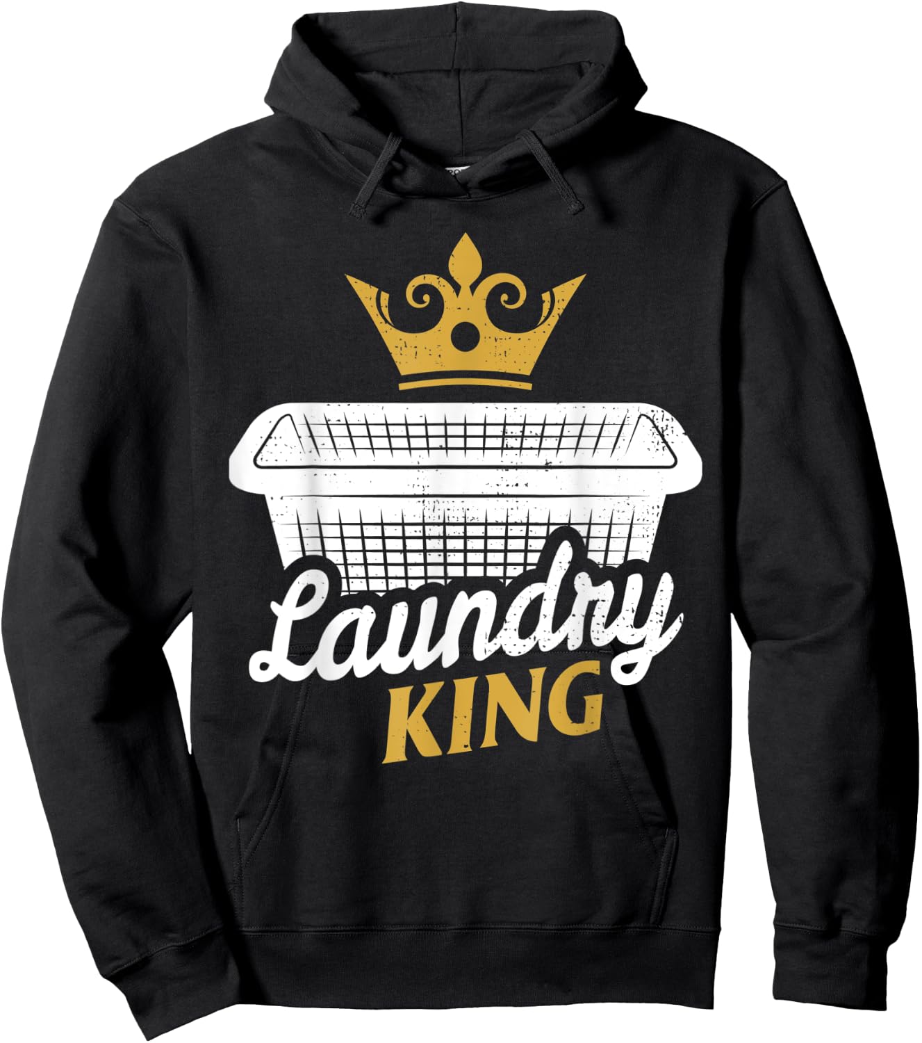 Funny Laundry King House Husband Dirty Clothes Hoodie - Hoodie | Black