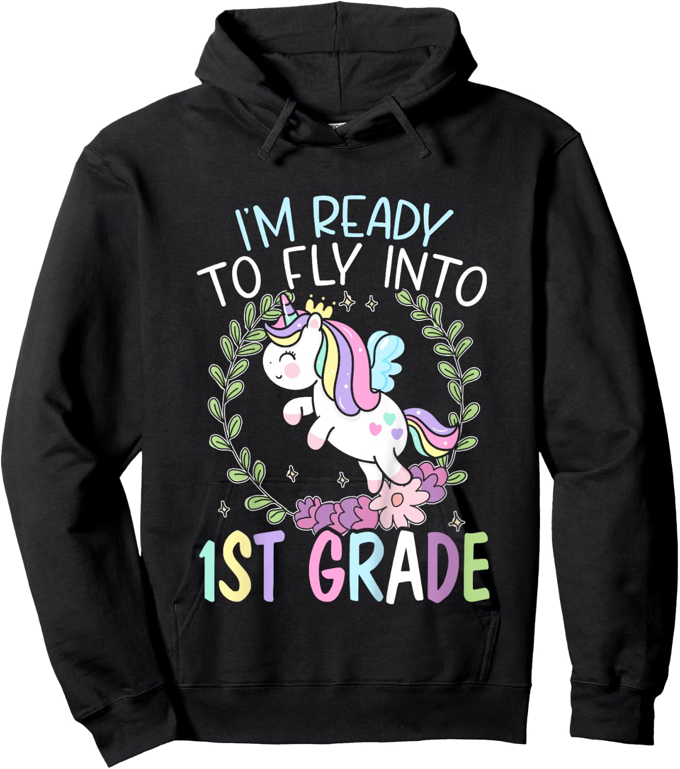 Kids I'm Ready To Fly Into 1st Grade First Day Of School Hoodie - Hoodie | Black