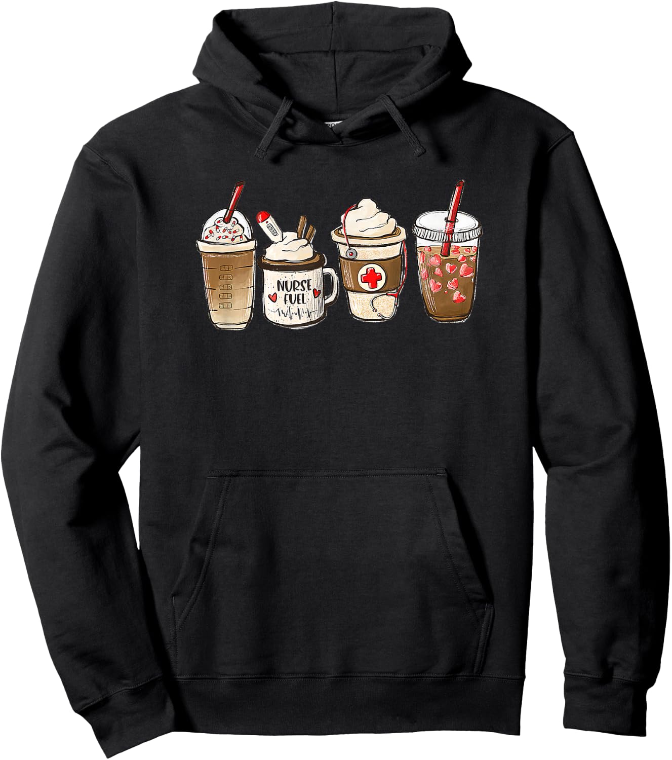 Nurse's Week 2022 Nurse Coffee Life CNA CMA Love Hoodie - Hoodie | Black