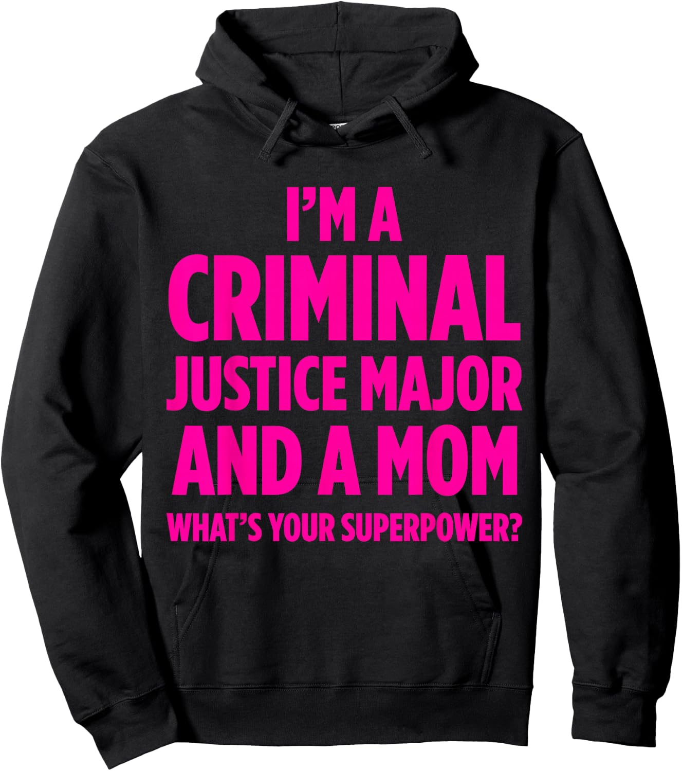 Criminal Justice Degree Graduate Graduation Hoodie - Hoodie | Black