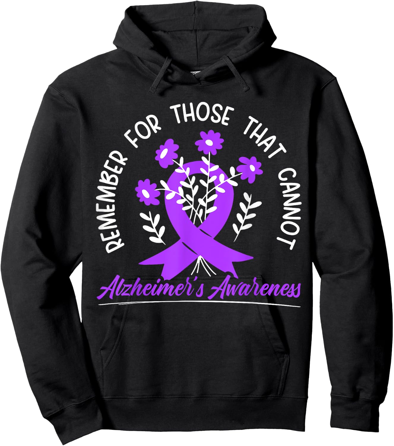 Remember For Thise That Cannot Alzheimer's Awareness Hoodie - Hoodie | Black