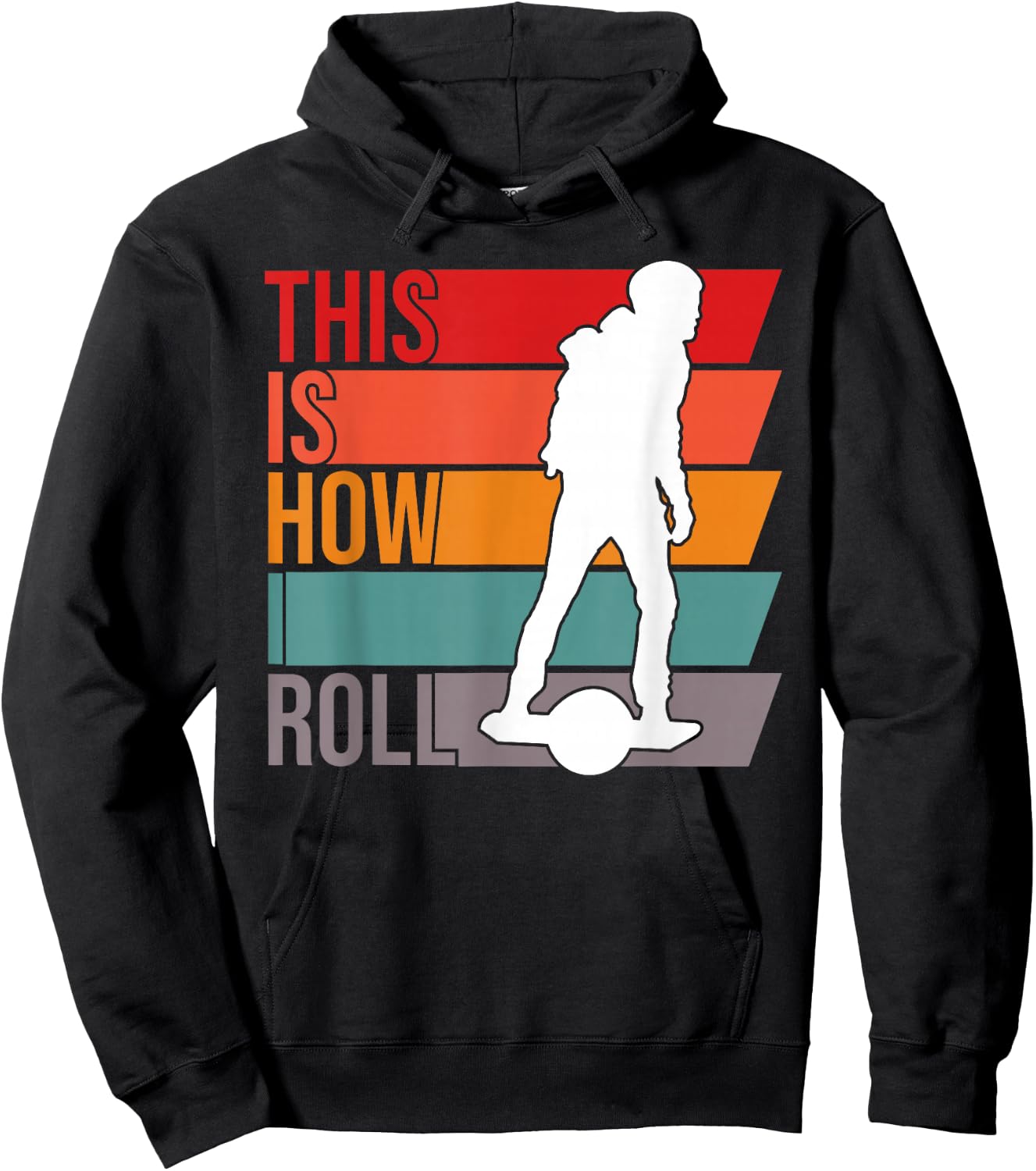 One wheel This Is How I Roll Retro Vintage Onewheel GT S Hoodie - Hoodie | Black