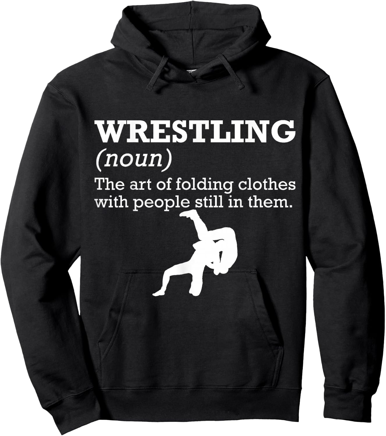 Funny Definition Wrestling Wrestler Small Hoodie - Hoodie | Black
