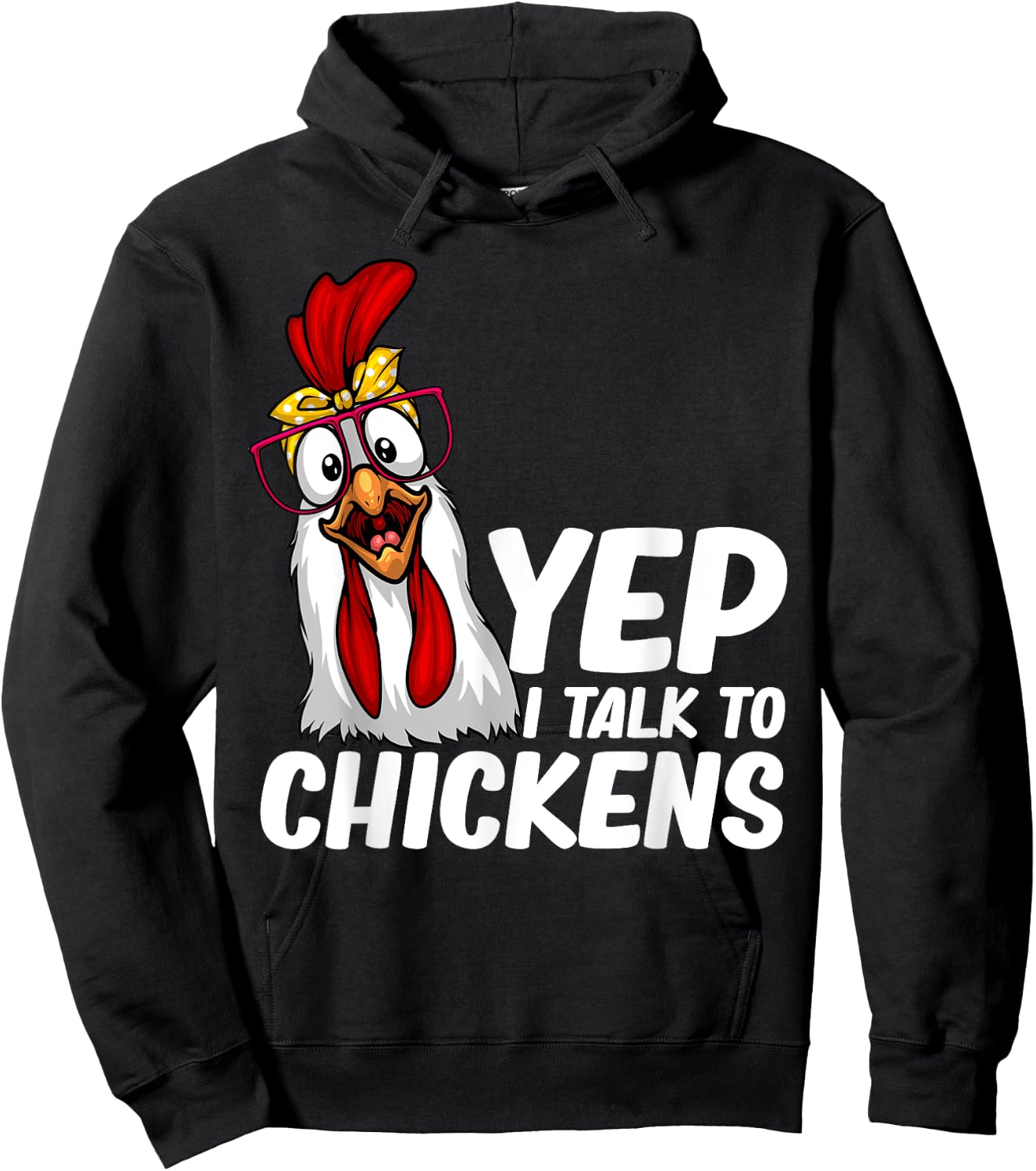 Funny Chicken Women Crazy Chicken Farmer Lovers Hoodie - Hoodie | Black