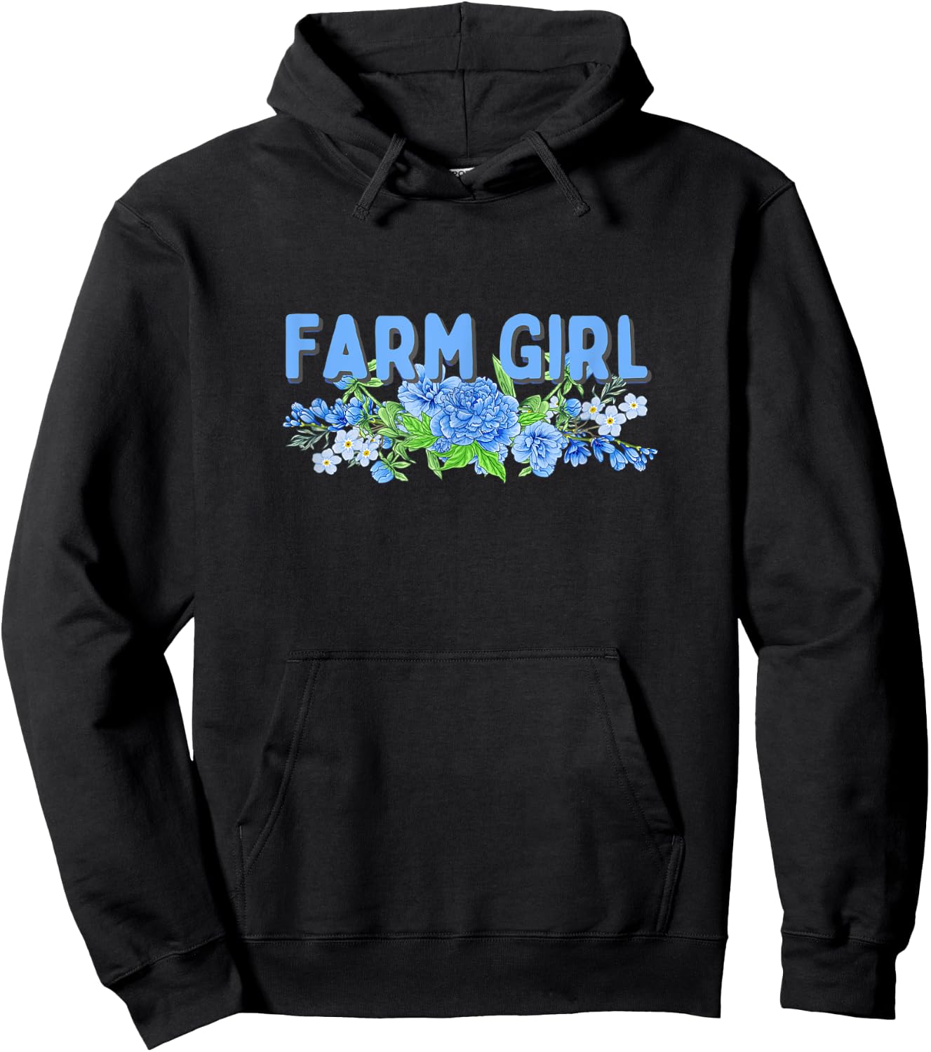 FARM GIRL - Funny Farmer Hoodie - Hoodie | Black