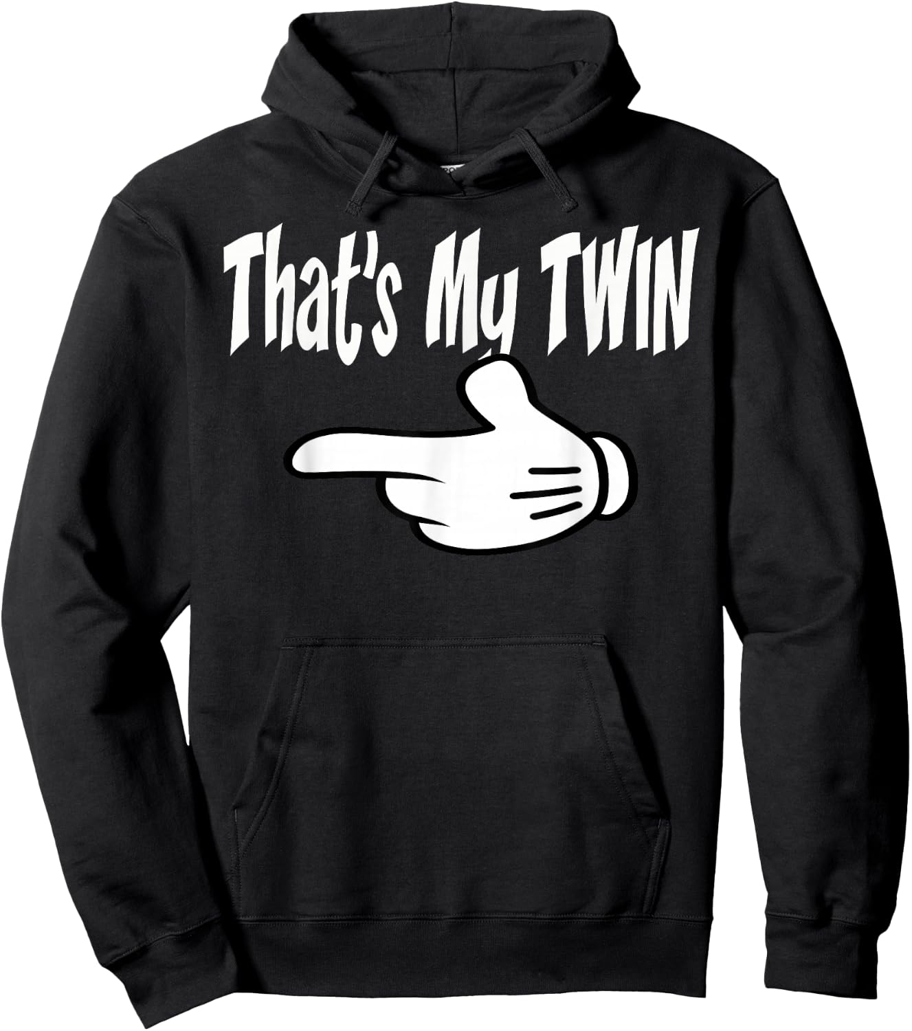 Twin Thats My Twin Left Hand Twins T Shirt Hoodie - Hoodie | Black