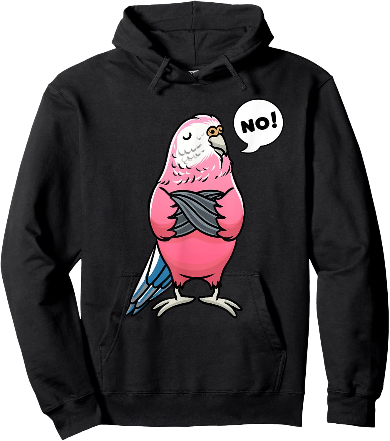 Bourke's Parrot Bird Lover Parakeet Hoodie - Hoodie | Black