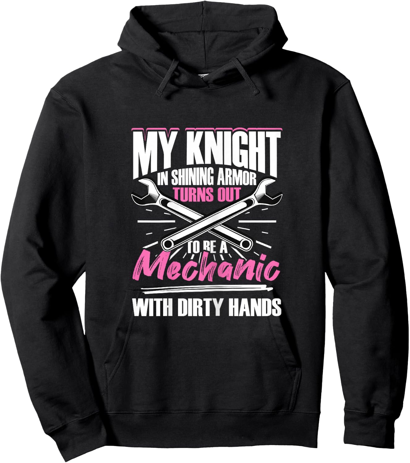 Mechanic Woman Mechanic Girlfriend Hoodie - Hoodie | Black