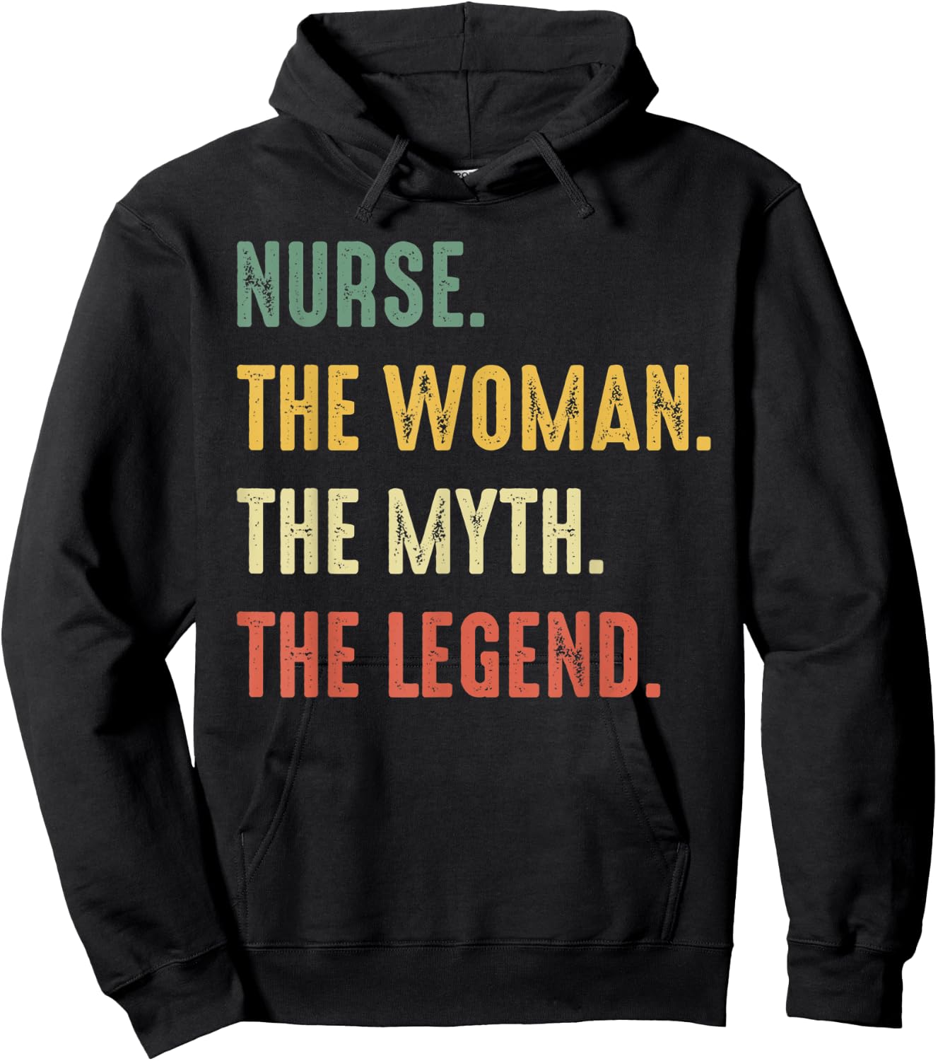 Nurse The Women The Myth The Legend Work Hospital Nursing Hoodie - Hoodie | Black
