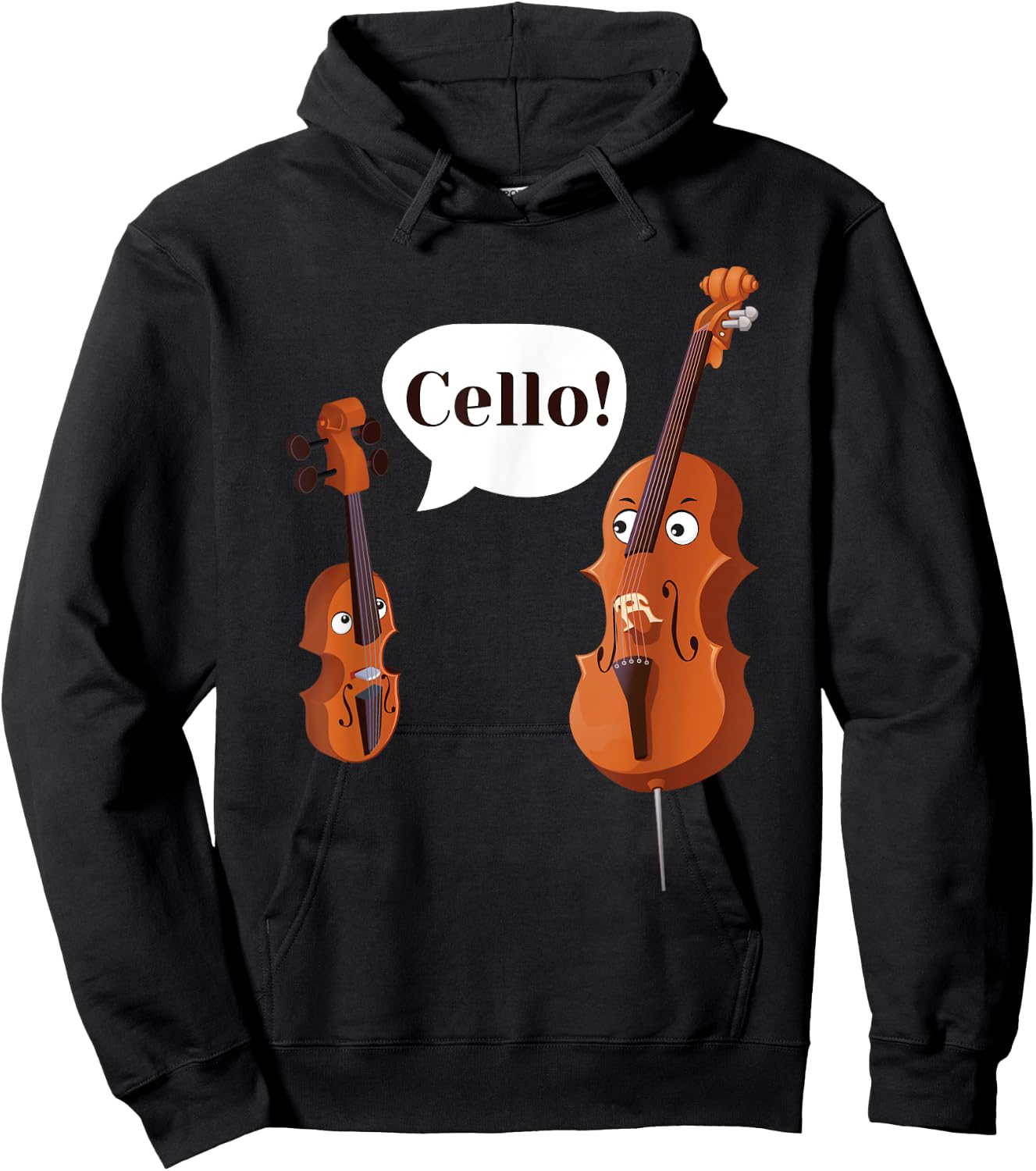 Cello Player Cellist Orchestra Musician Classical Music Hoodie - Hoodie | Black