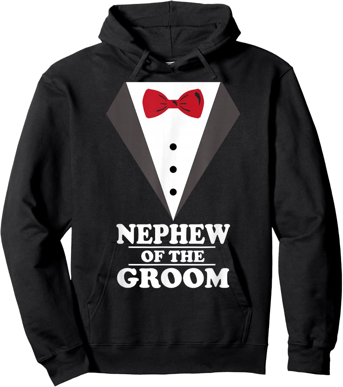 Nephew Of The Groom Wedding Bachelor Party Hoodie - Hoodie | Black