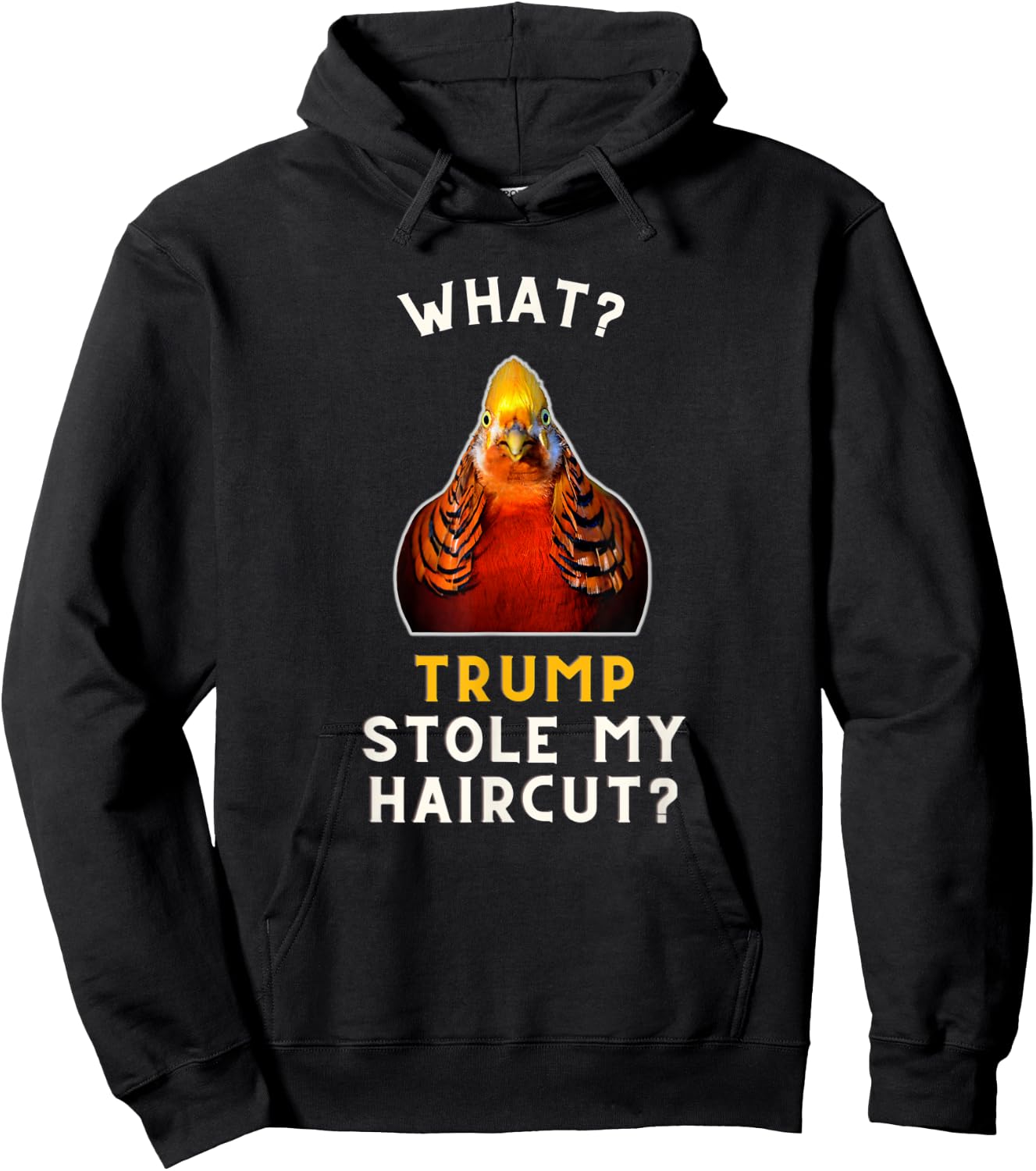 Golden pheasant Meme Bird Men Women Kids Hoodie - Hoodie | Black