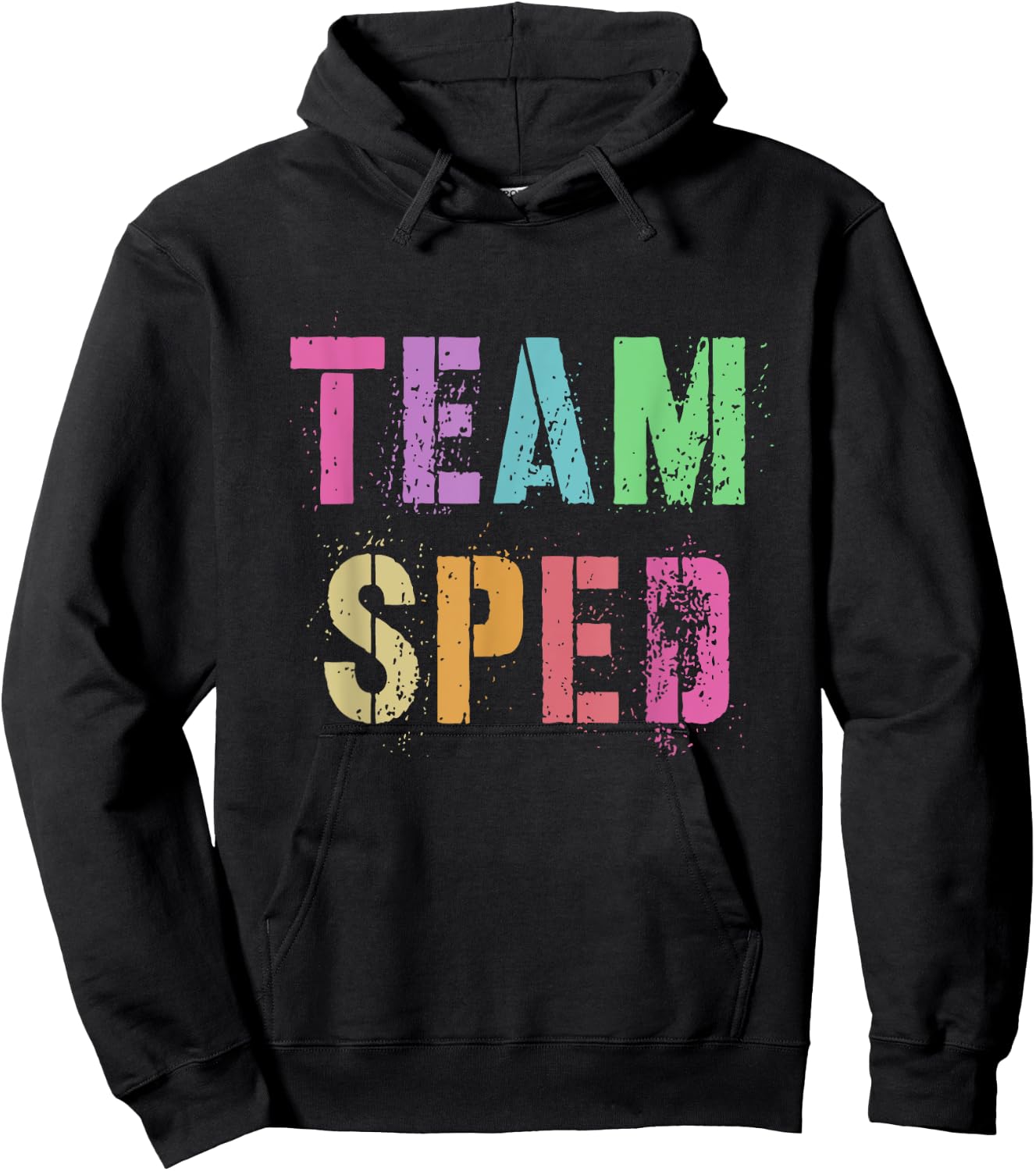 Vintage TEAM SPED Last Day of School Teacher Special Ed Crew Men Women Girls Kids Hoodie - Hoodie | Black