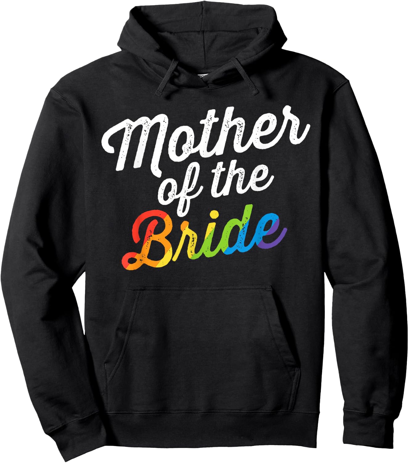 Mother Of The Bride LGBT Gay Lesbian Wedding Gift Mom Hoodie - Hoodie | Black