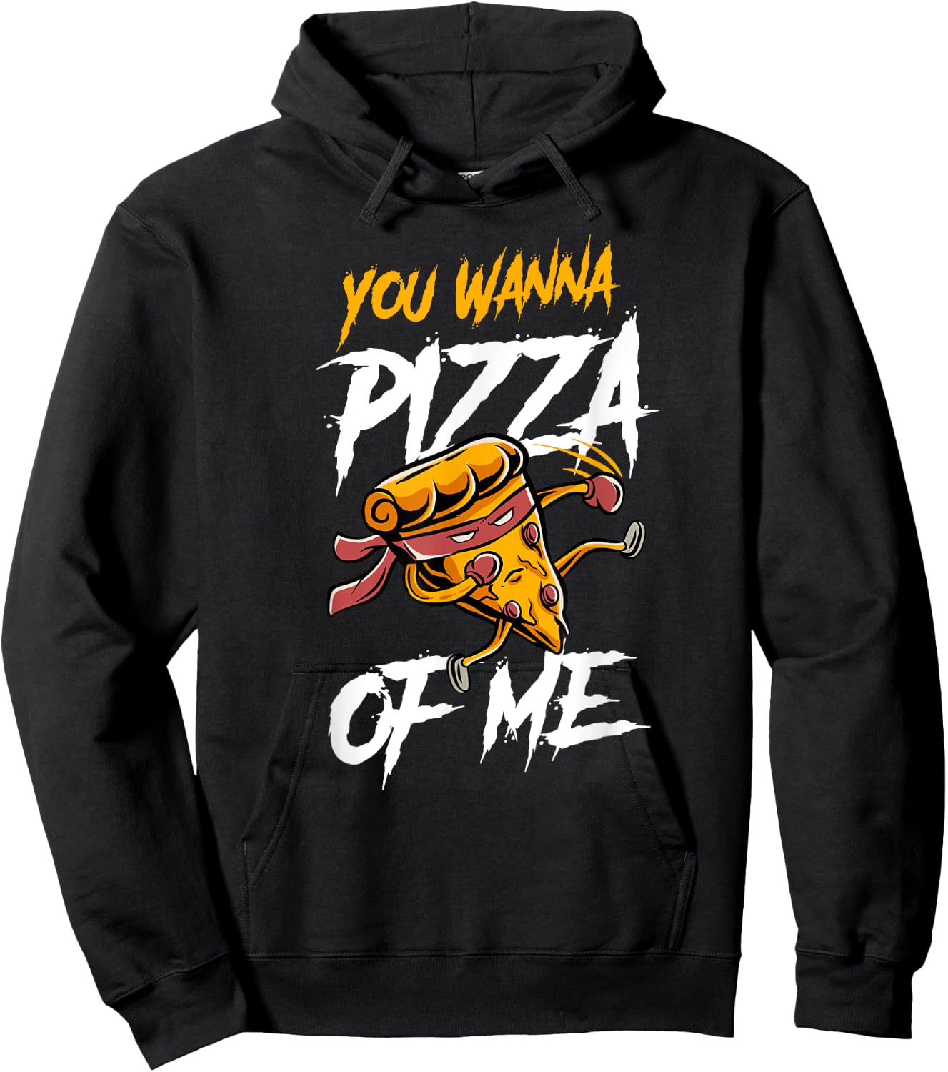 You Wanna Pizza Me Slice Pun Hoodie - Hoodie | Black