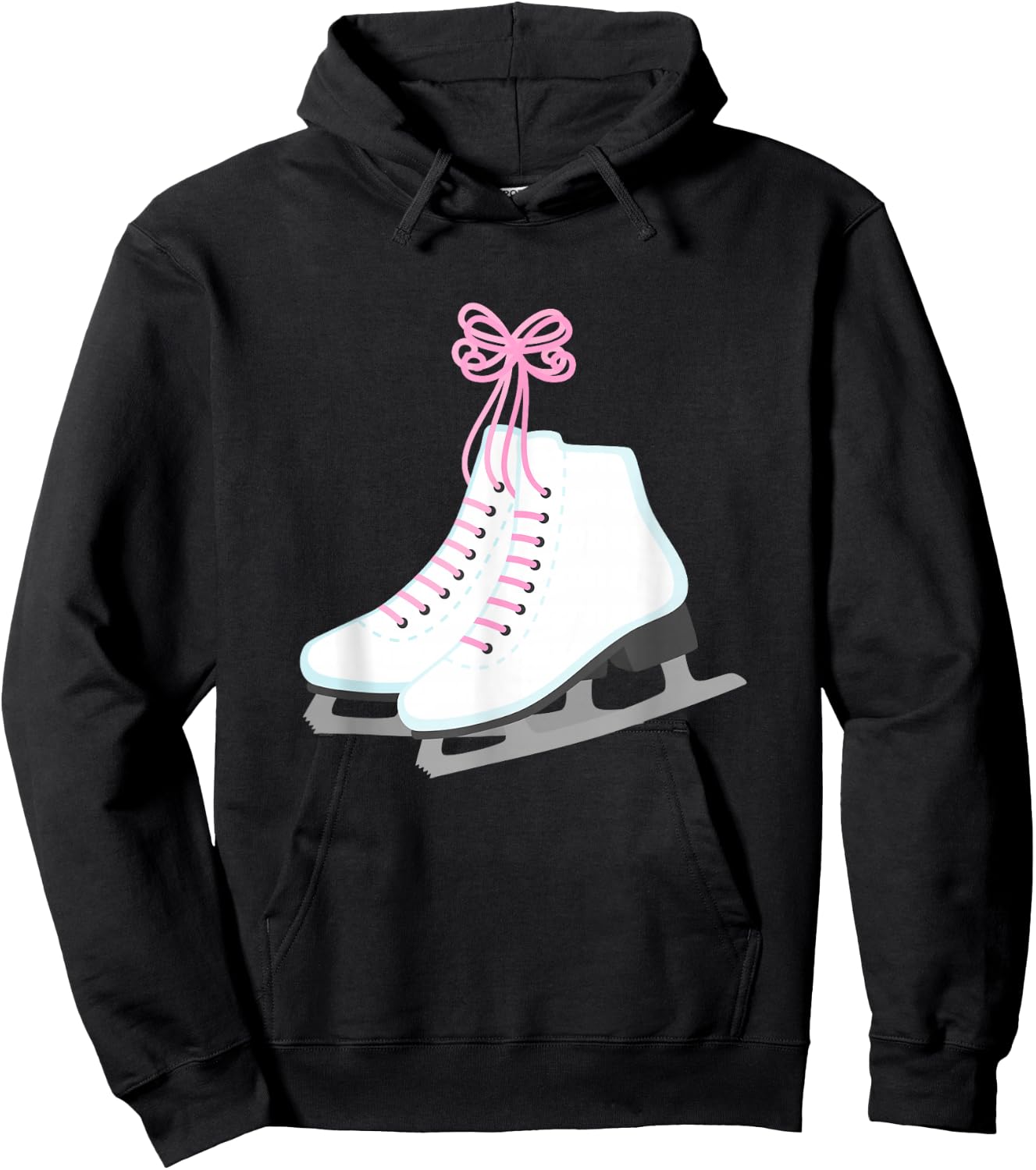 Ice Skate Figure Skating Skater Girls Teen Tween Women Coach Hoodie - Hoodie | Black