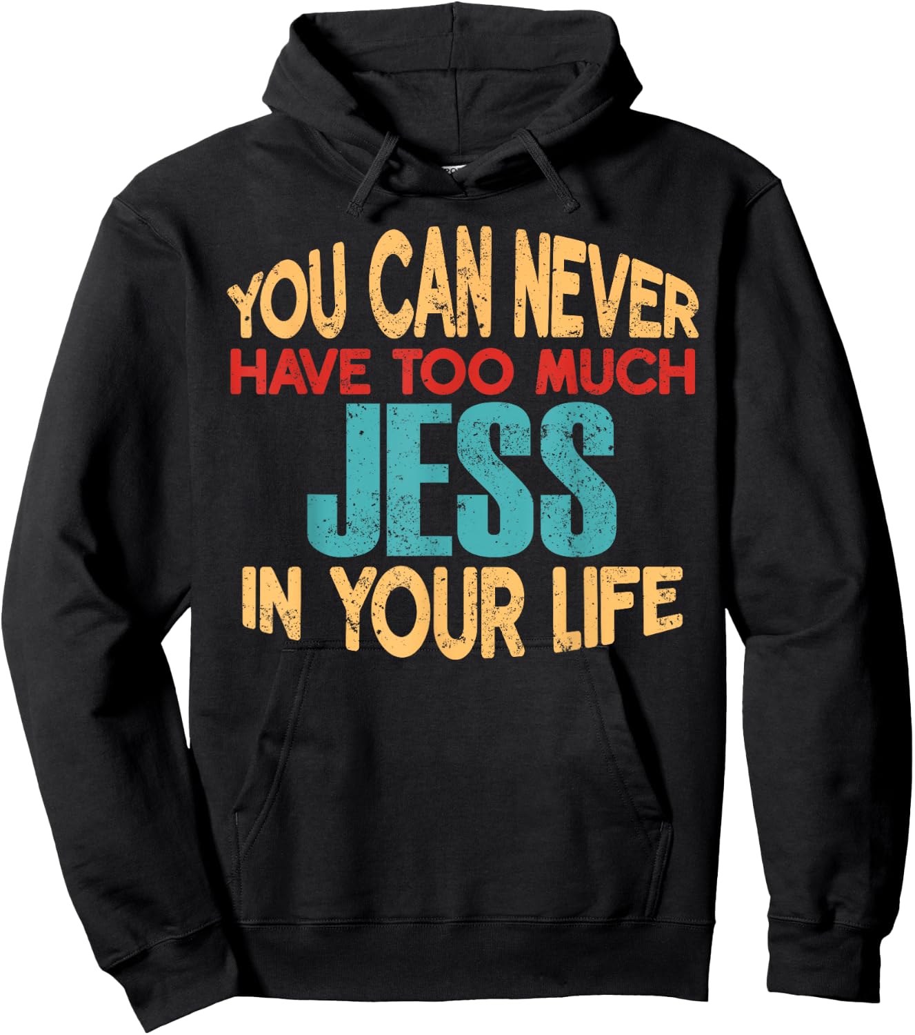 Funny Jess Personalized First Name Joke Item Hoodie - Hoodie | Black
