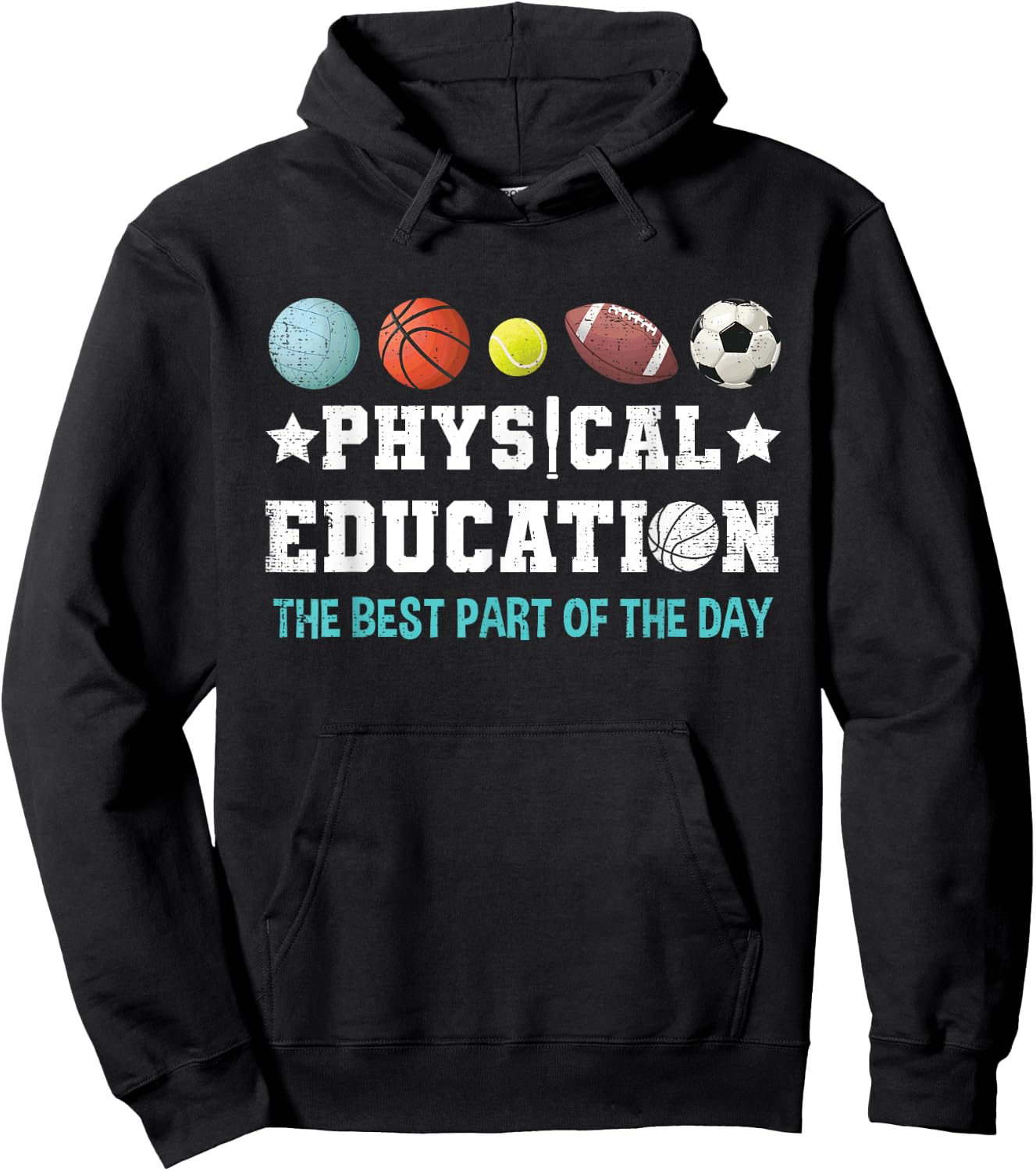 Physical Education PE Teacher Strong School P.E. Teacher Hoodie - Hoodie | Black