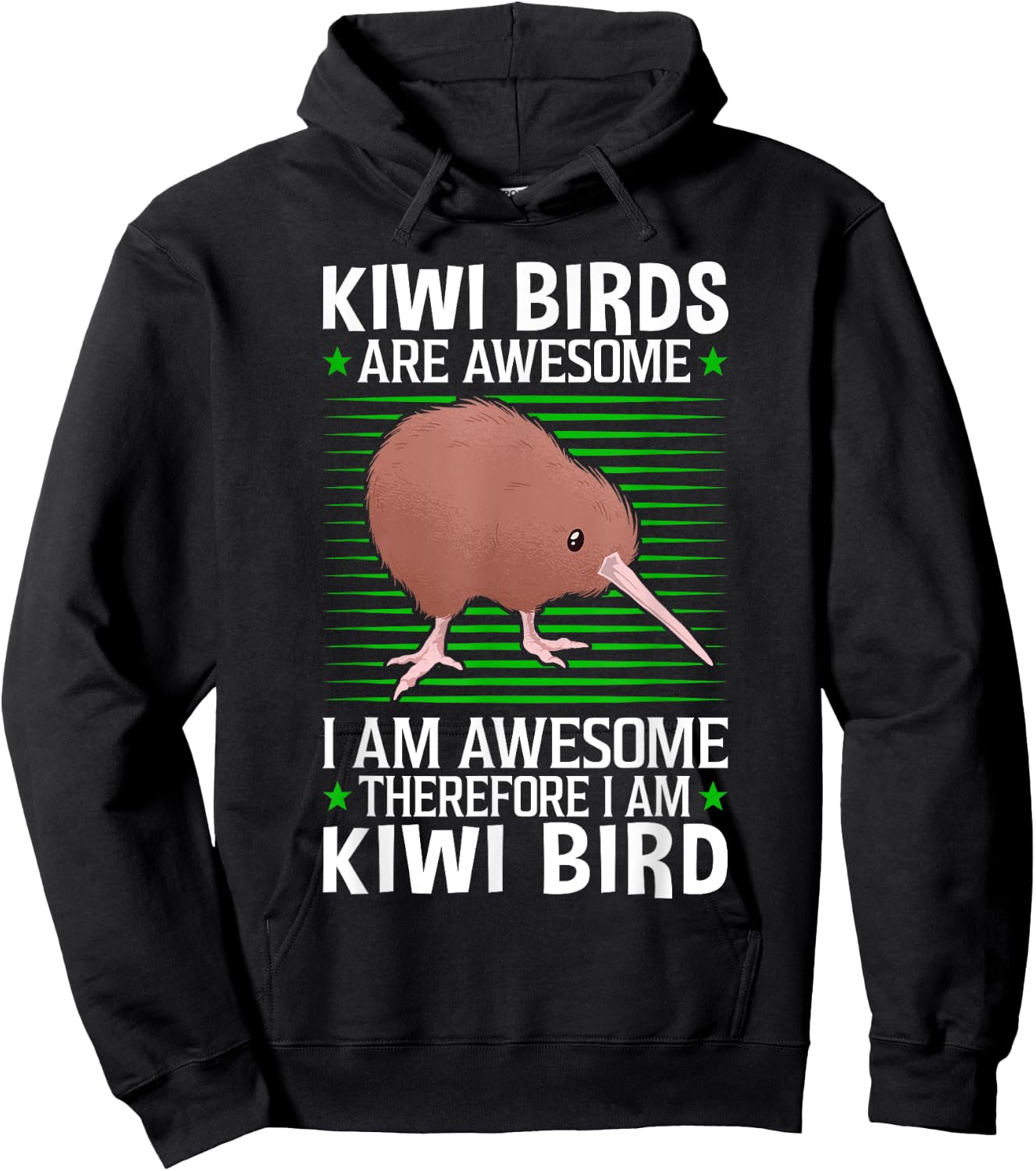 Kiwi Birds are awesome flightless Kiwi bird Hoodie - Hoodie | Black