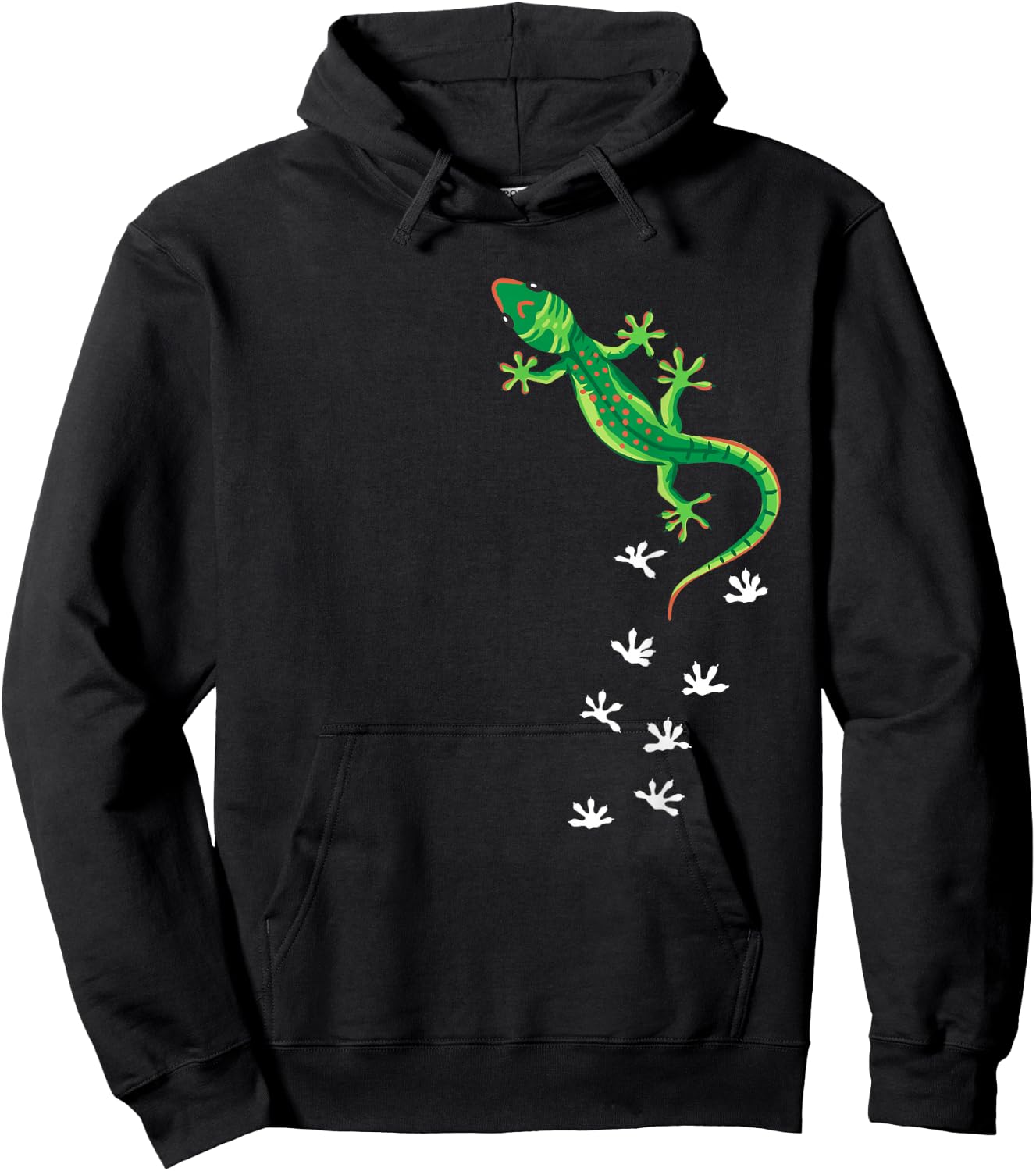 Cool Lizard Art Men Women Herpetology Reptile Lizard Lover Small Hoodie - Hoodie | Black