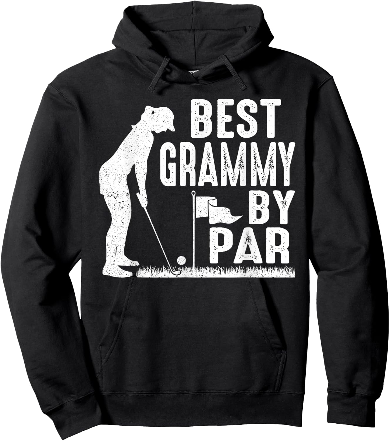Mother's Day Best Grammy By Par Golf Lover Gift Hoodie - Hoodie | Black