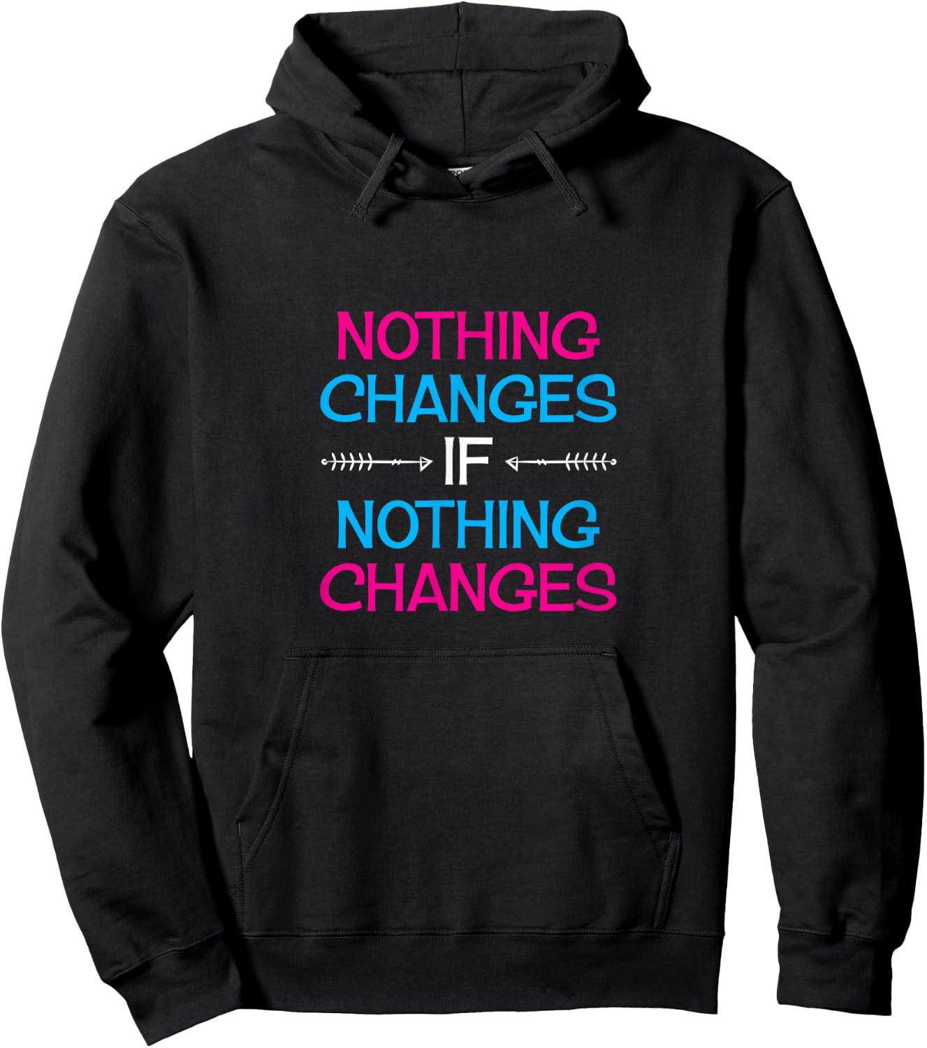 Nothing Changes IF Nothing Changes / Inspire Change! Hoodie - Hoodie | Black